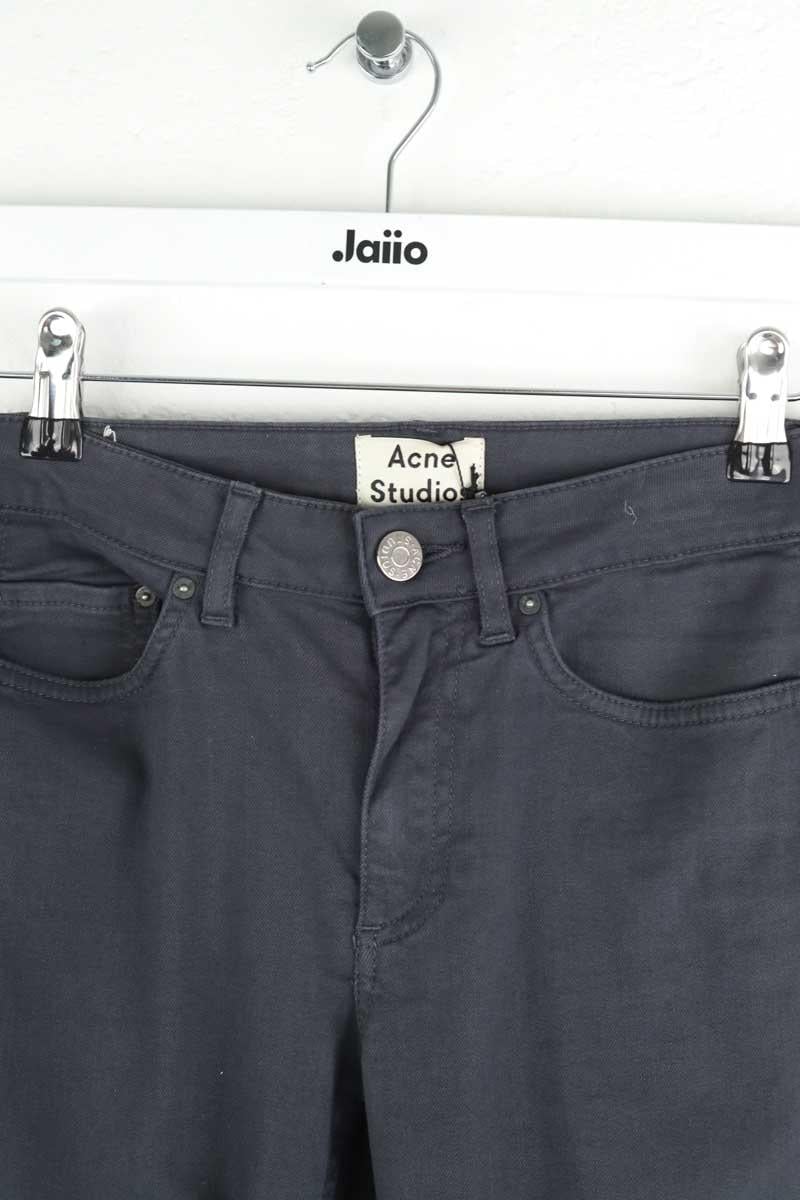 Cotton skinny jeans ACNE STUDIOS - Seconde Main Black