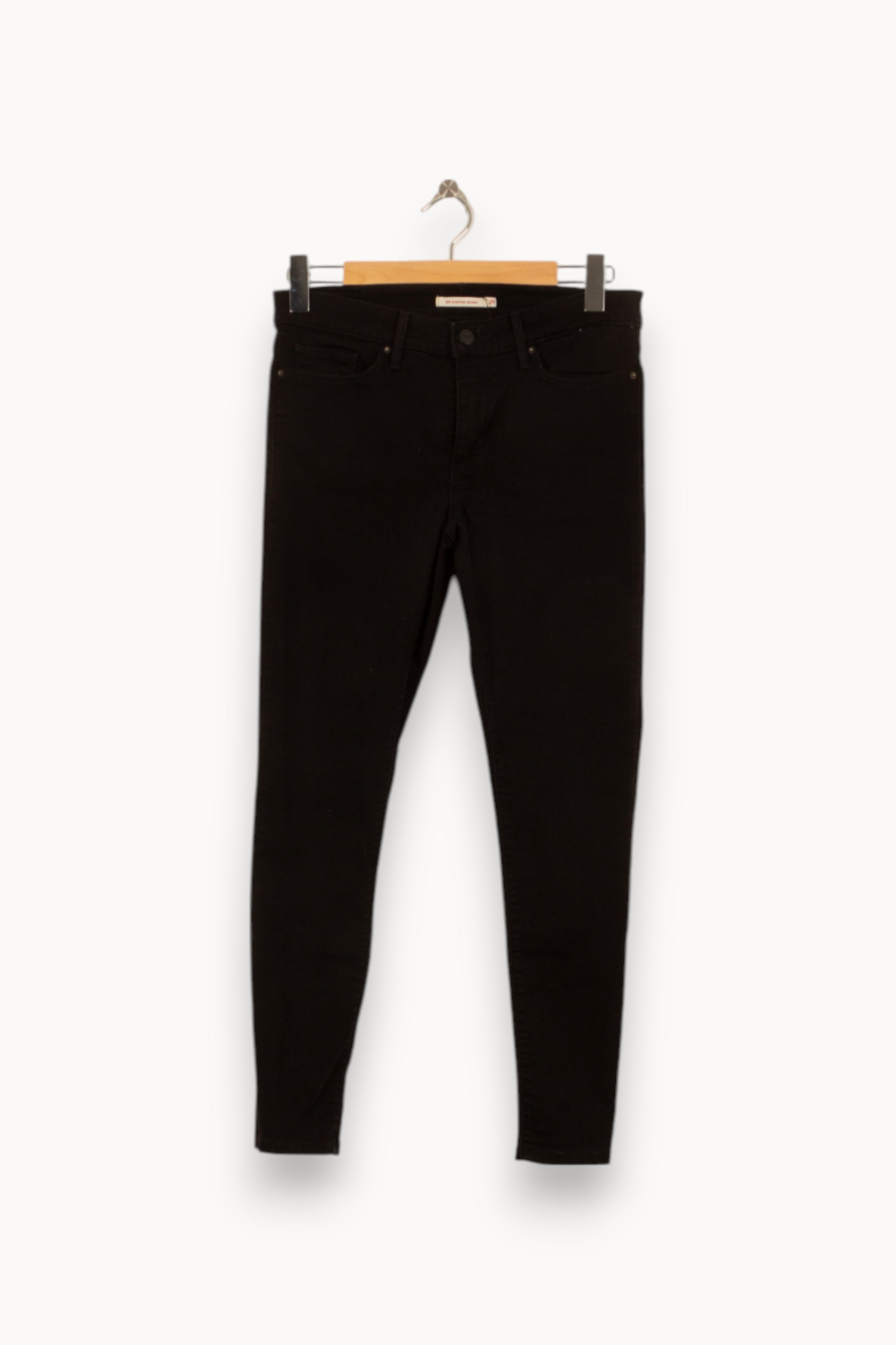 Cropped slim jeans with studs LEVI'S - Seconde main Black