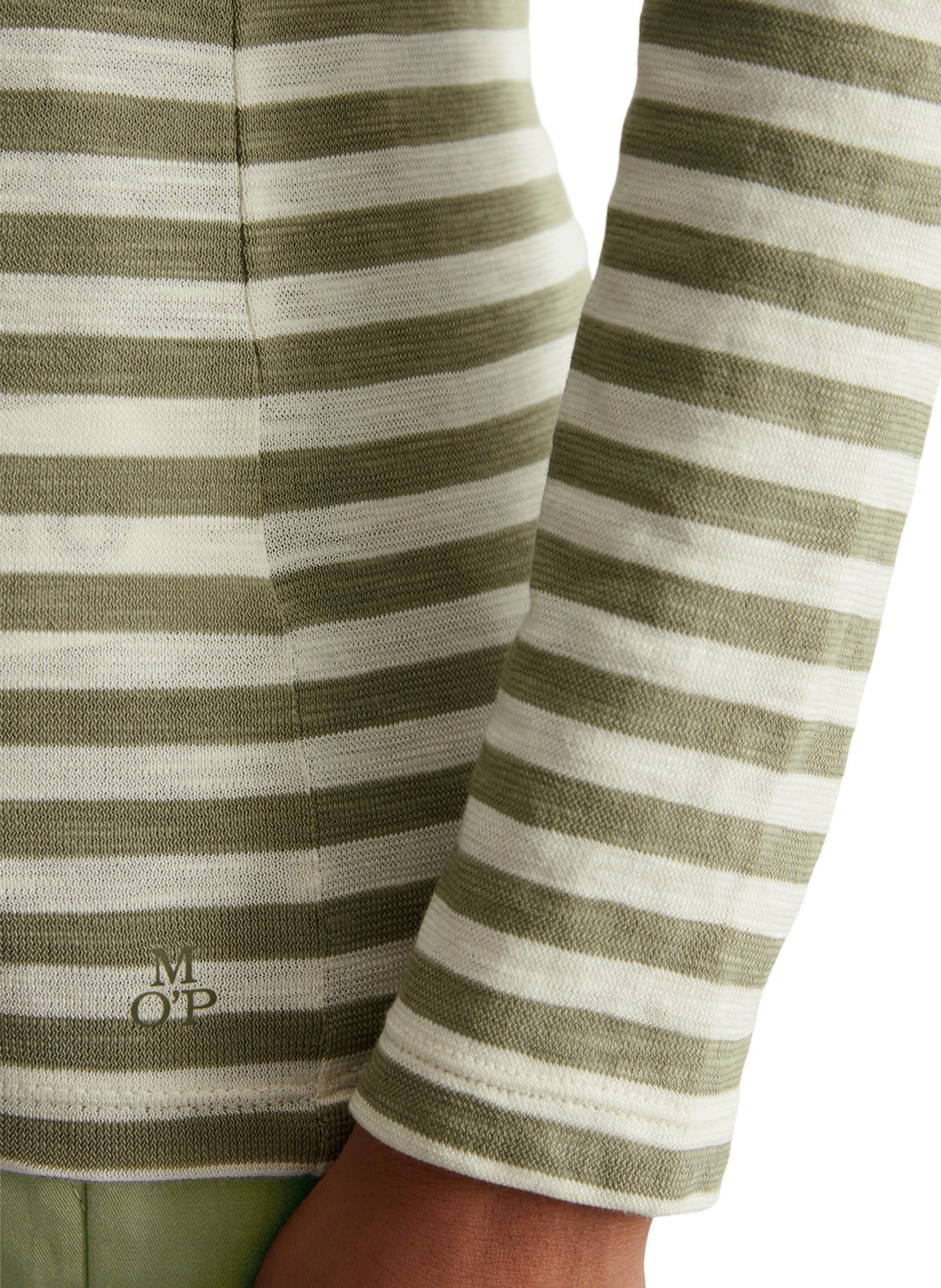 Camiseta de algodón con cuello barco MARC O'POLO Multicolor