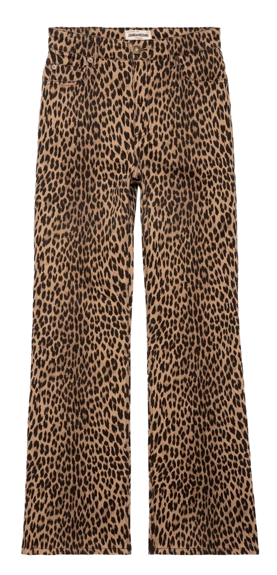 Leopard straight pants ZADIG&VOLTAIRE Brown