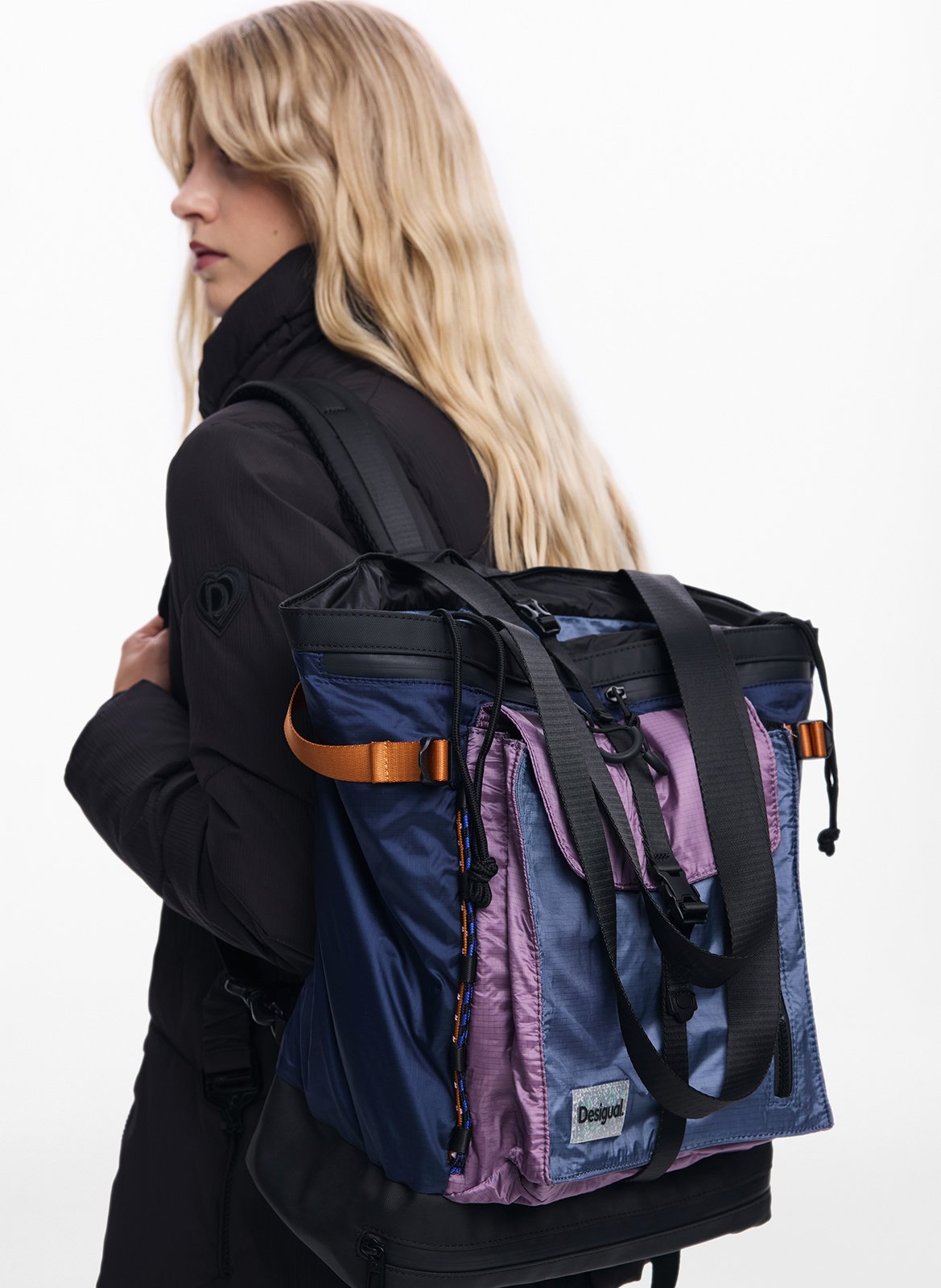 Grand sac à dos tote DESIGUAL Bleu