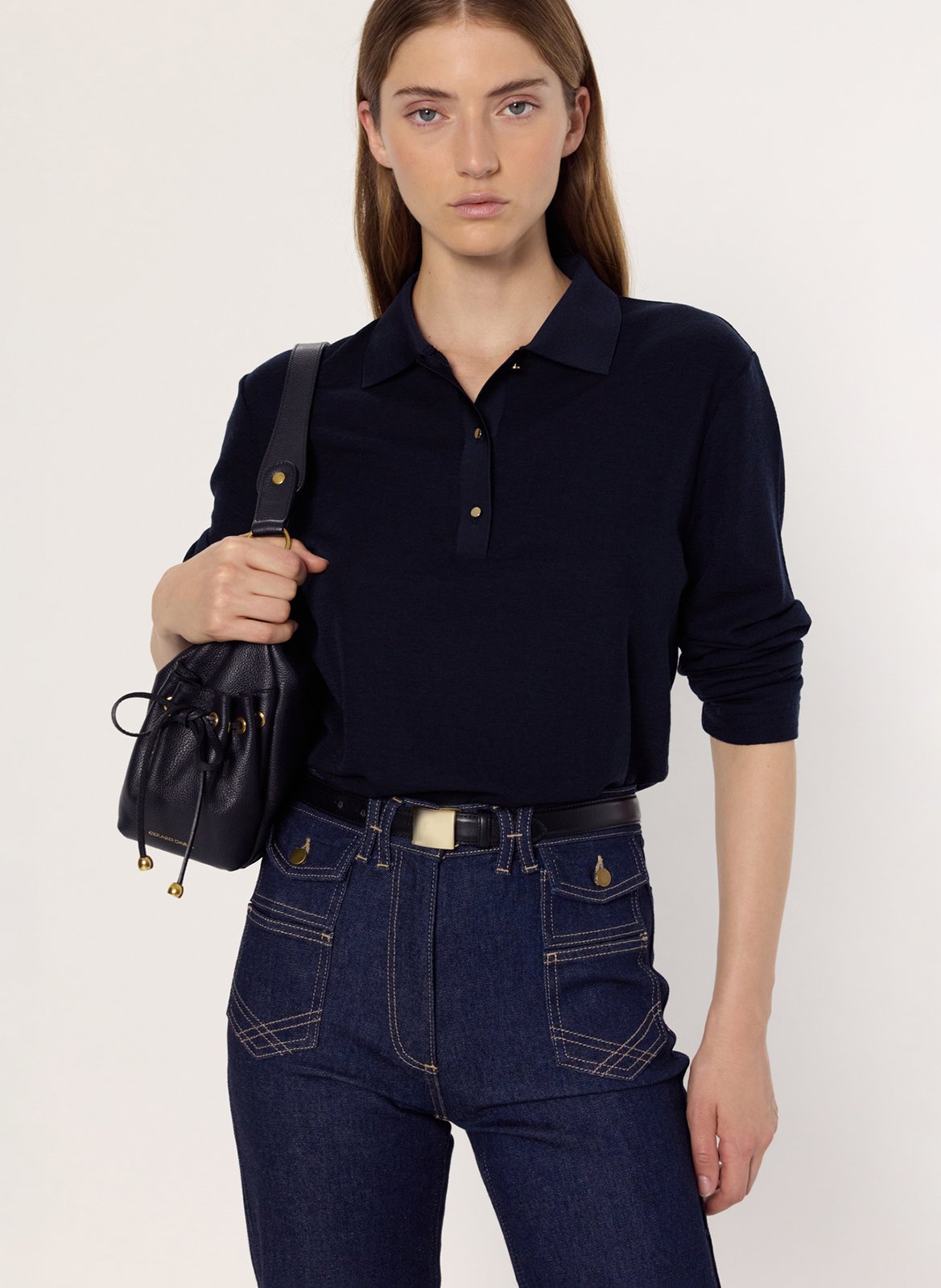 Polo en laine GERARD DAREL Bleu