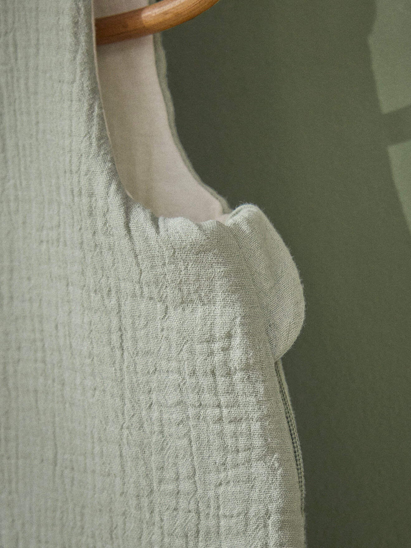 Organic cotton muslin sleeping bag tog 2 CYRILLUS Green