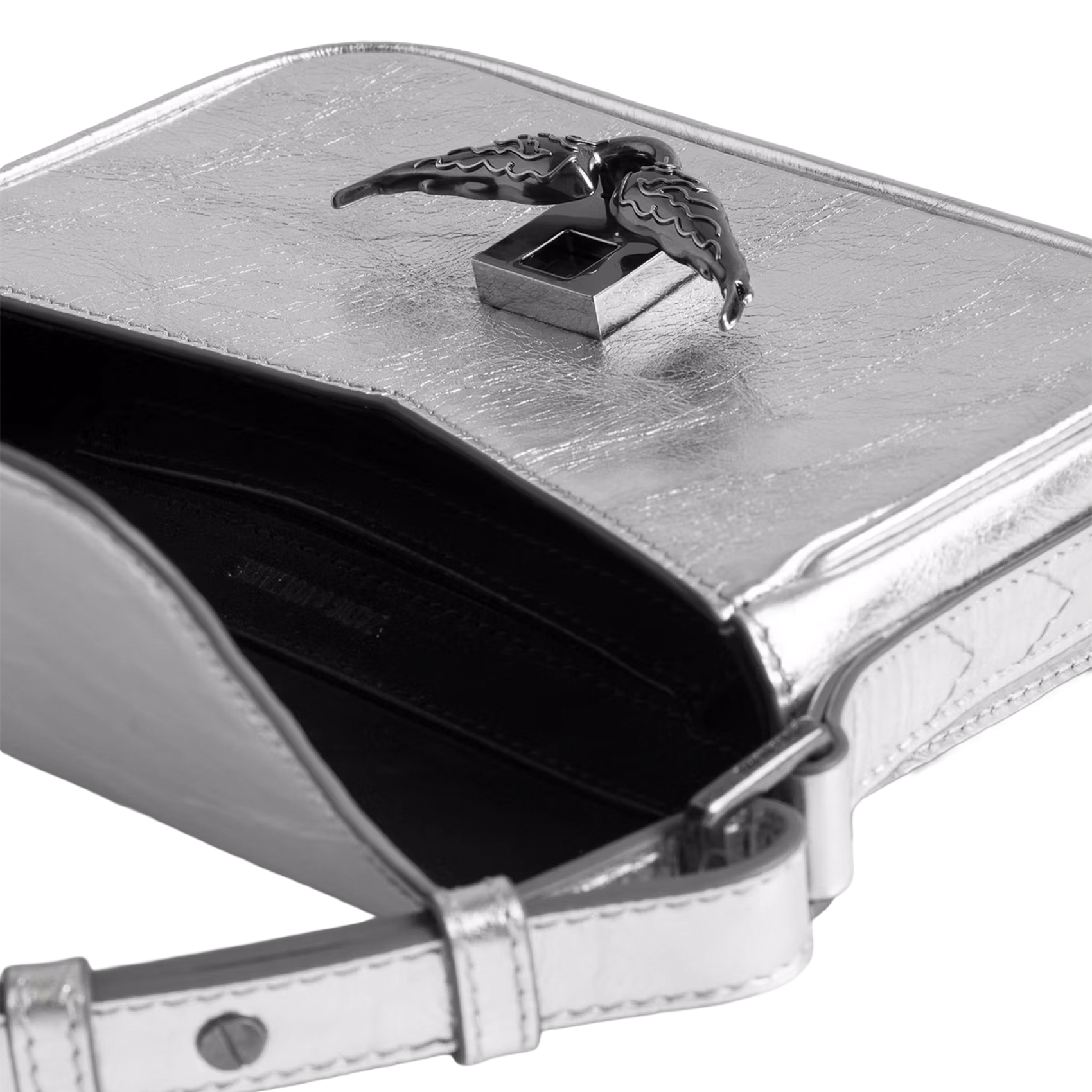 Leather shoulder bag ZADIG&VOLTAIRE Grey