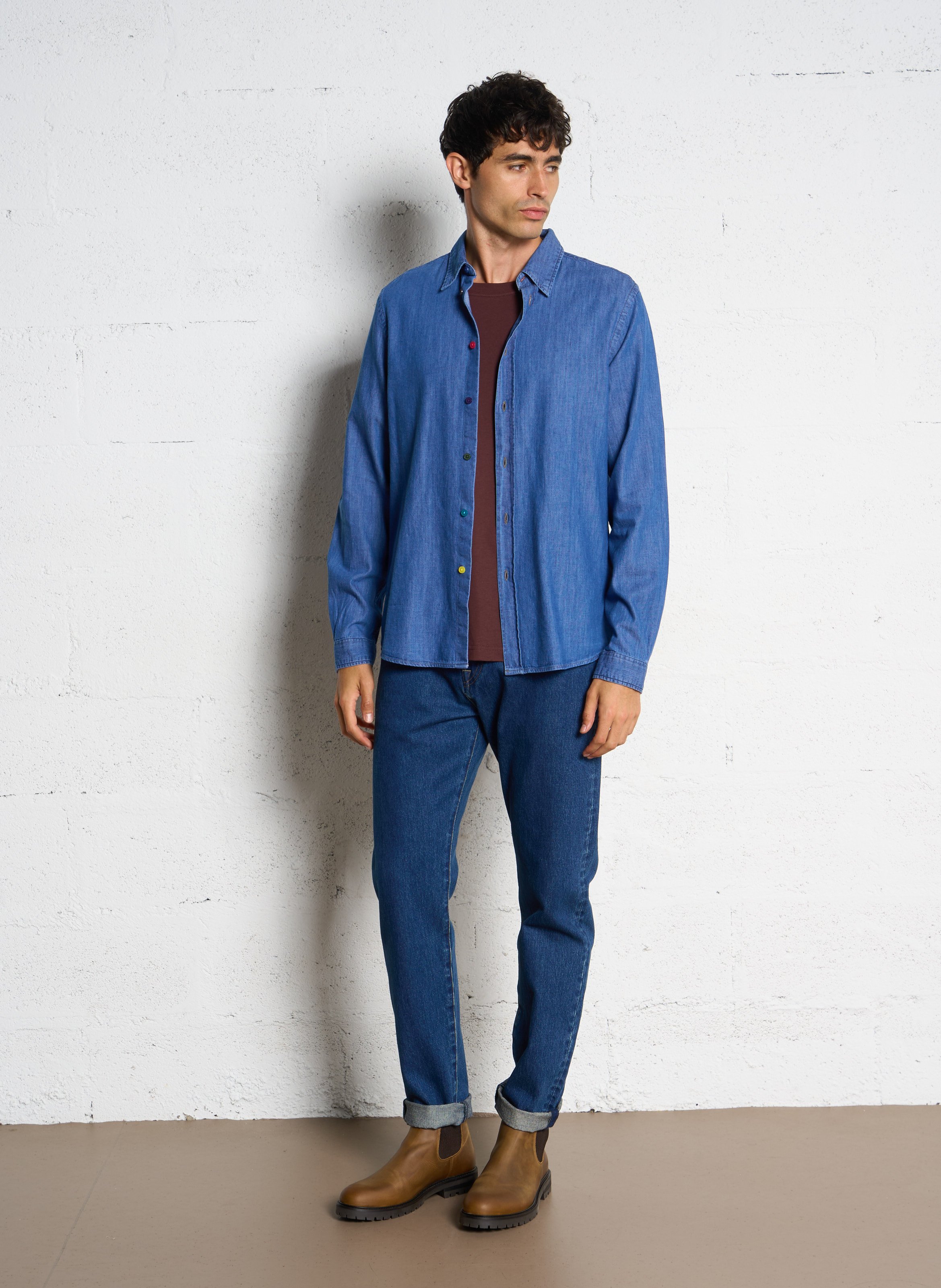 Round-neck organic cotton T-shirt PAUL SMITH Blue