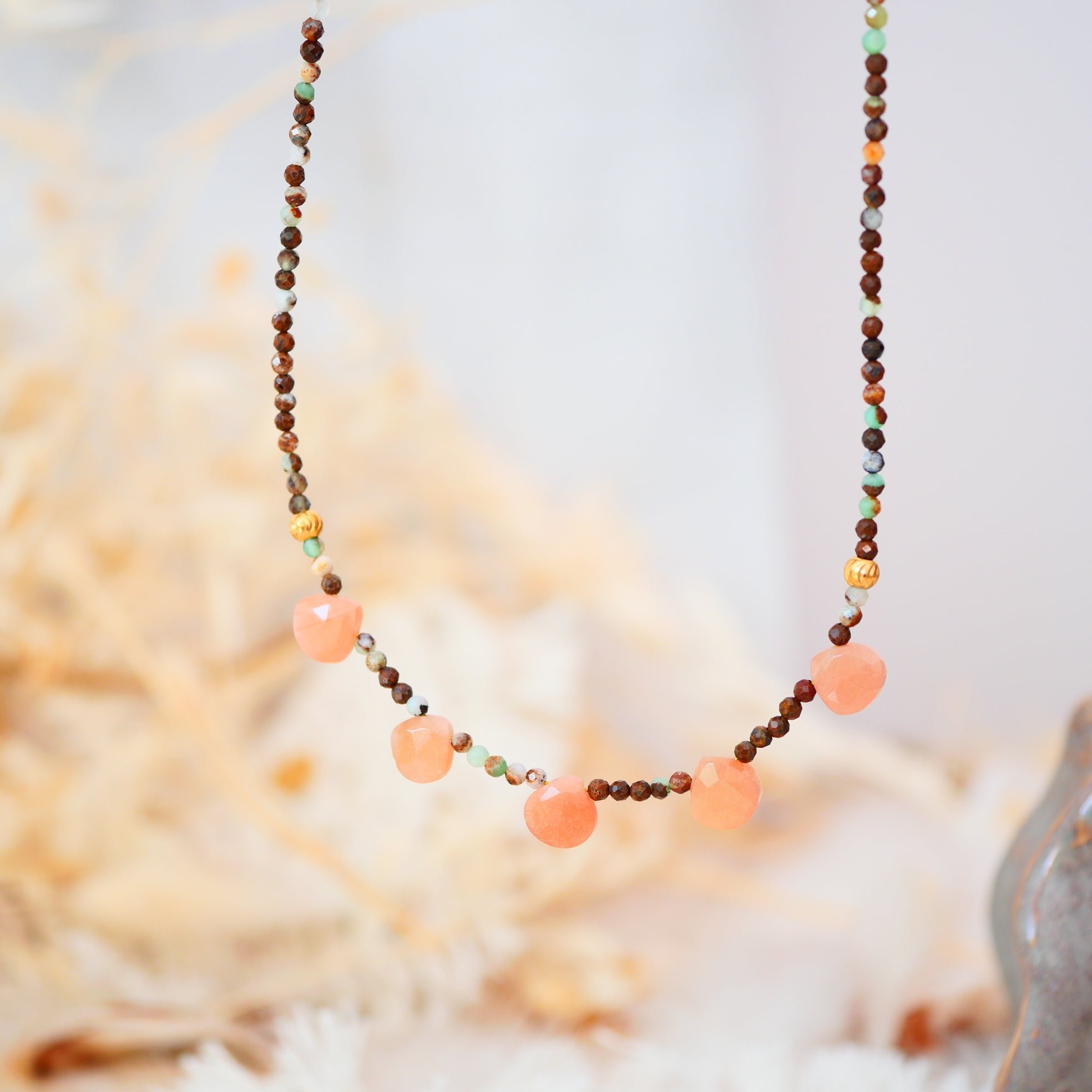 Chrysoprase necklace GINANDGER Green