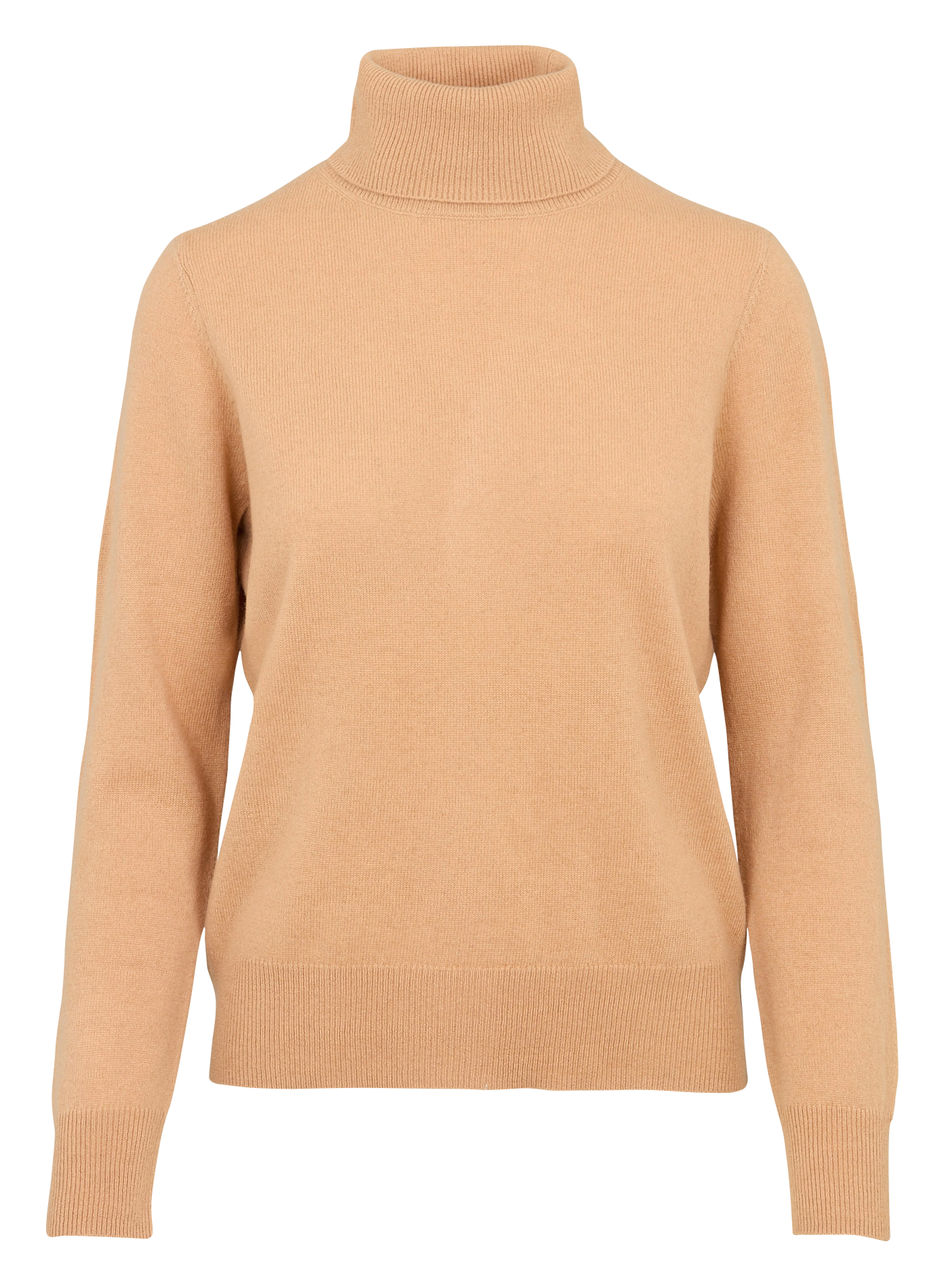 Rollkragenpullover aus einfarbiger Wolle und Kaschmir KOOKAI Beige