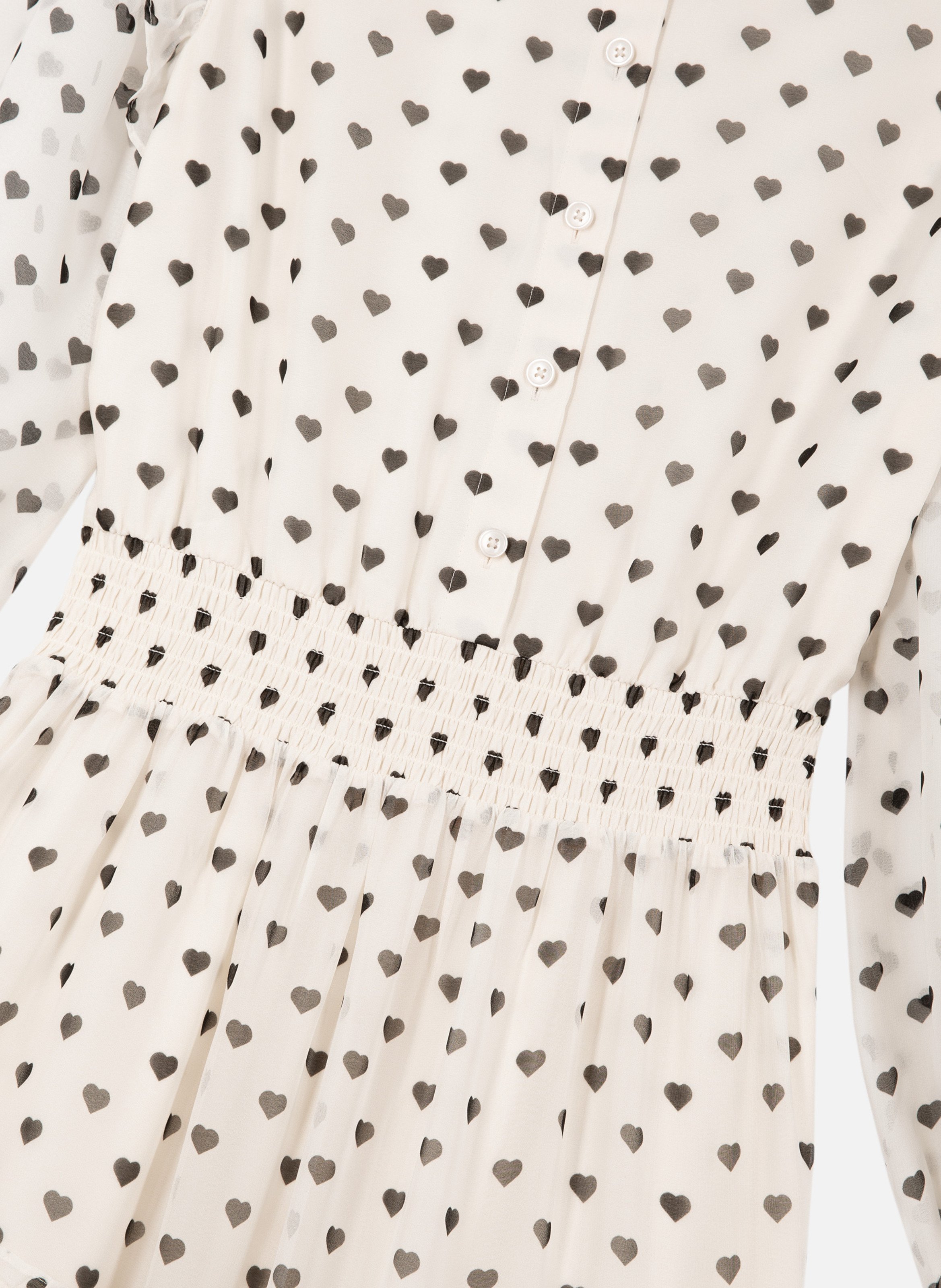 Long dress with heart print THE KOOPLES White