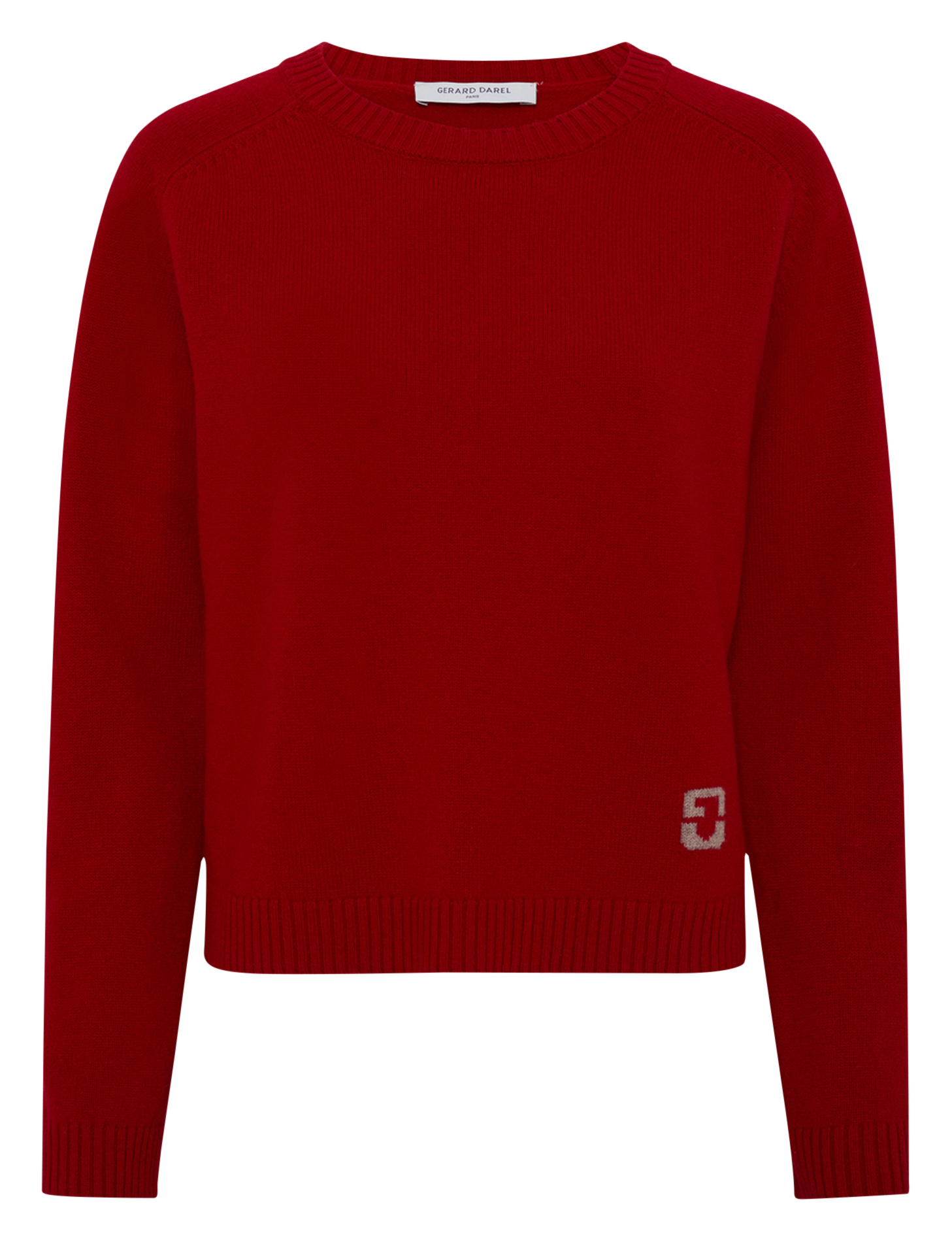 Straight round-neck wool sweater GERARD DAREL Red