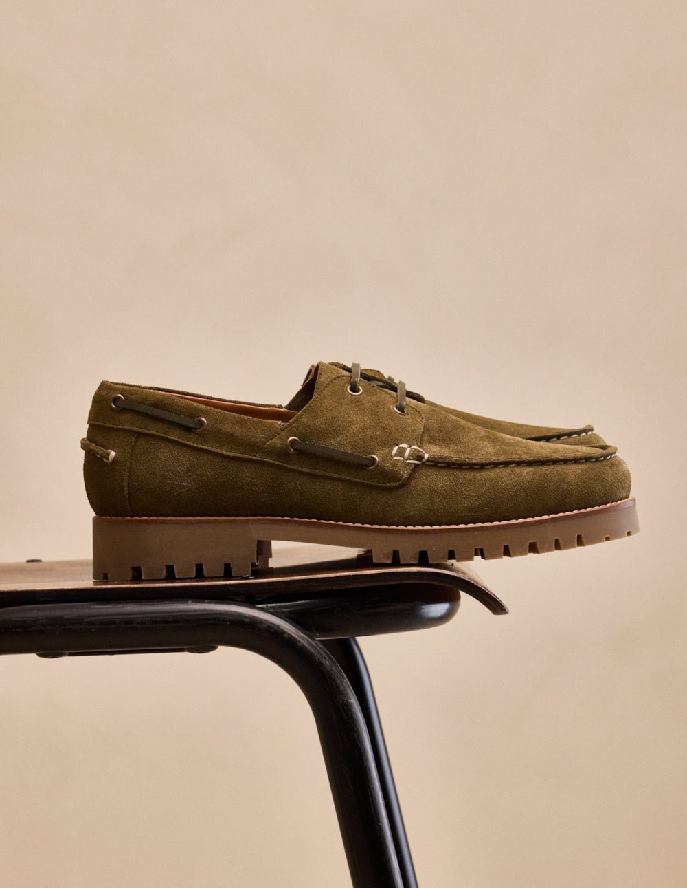 Chaussures bateau ODAJE Kaki