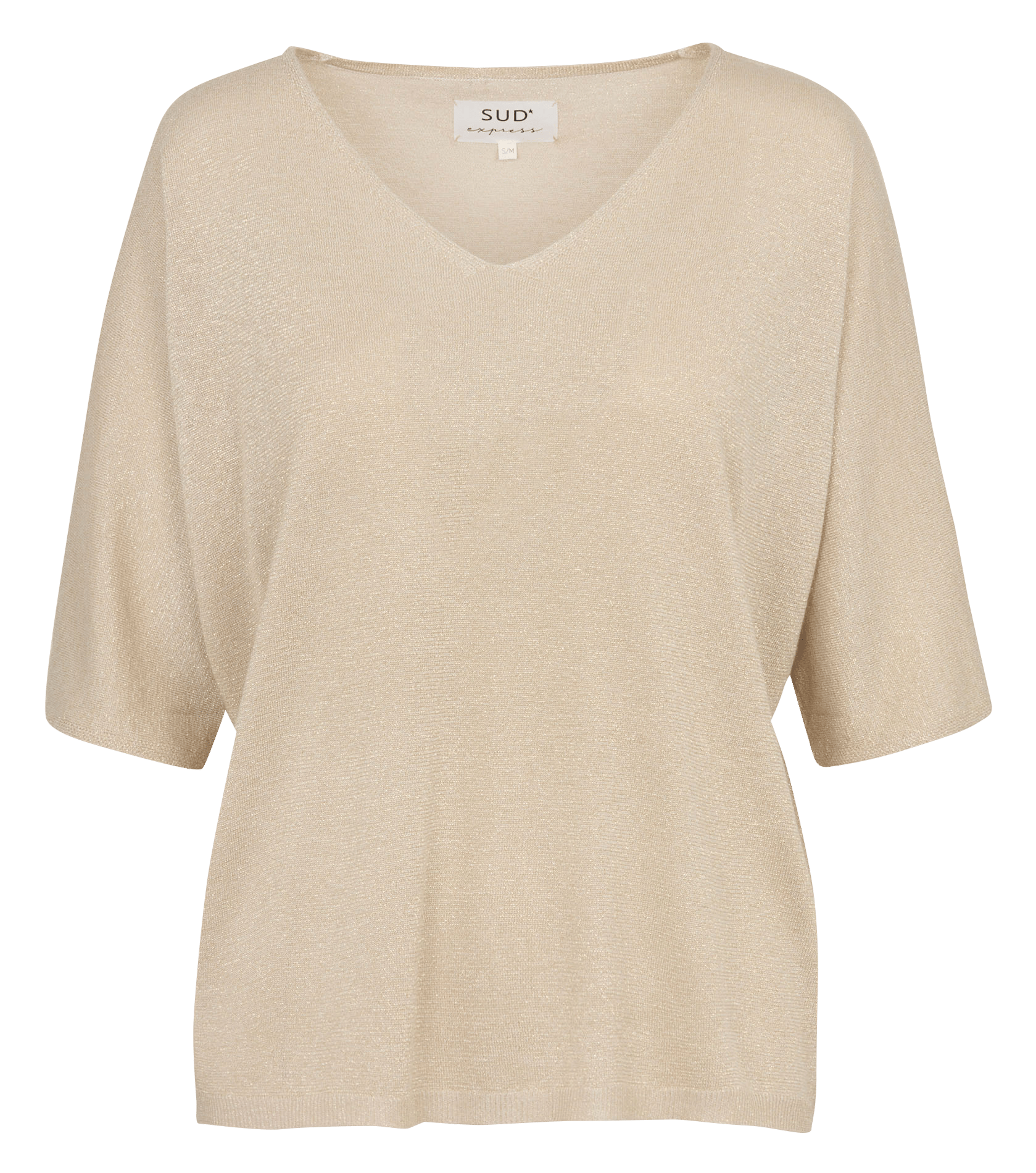 Oversized V-hals trui met pailletten SUD EXPRESS