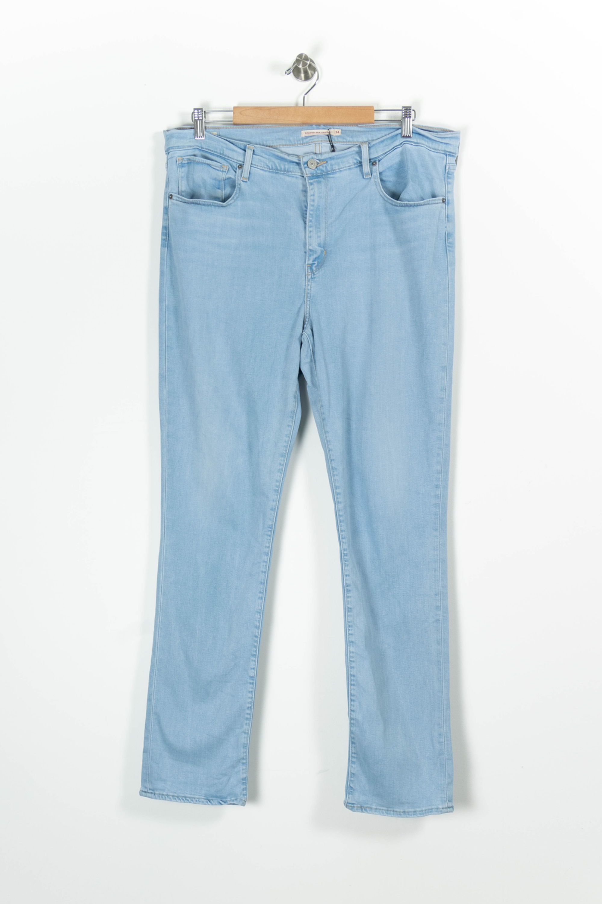 Cropped slim jeans with studs LEVI'S - Seconde main Blue