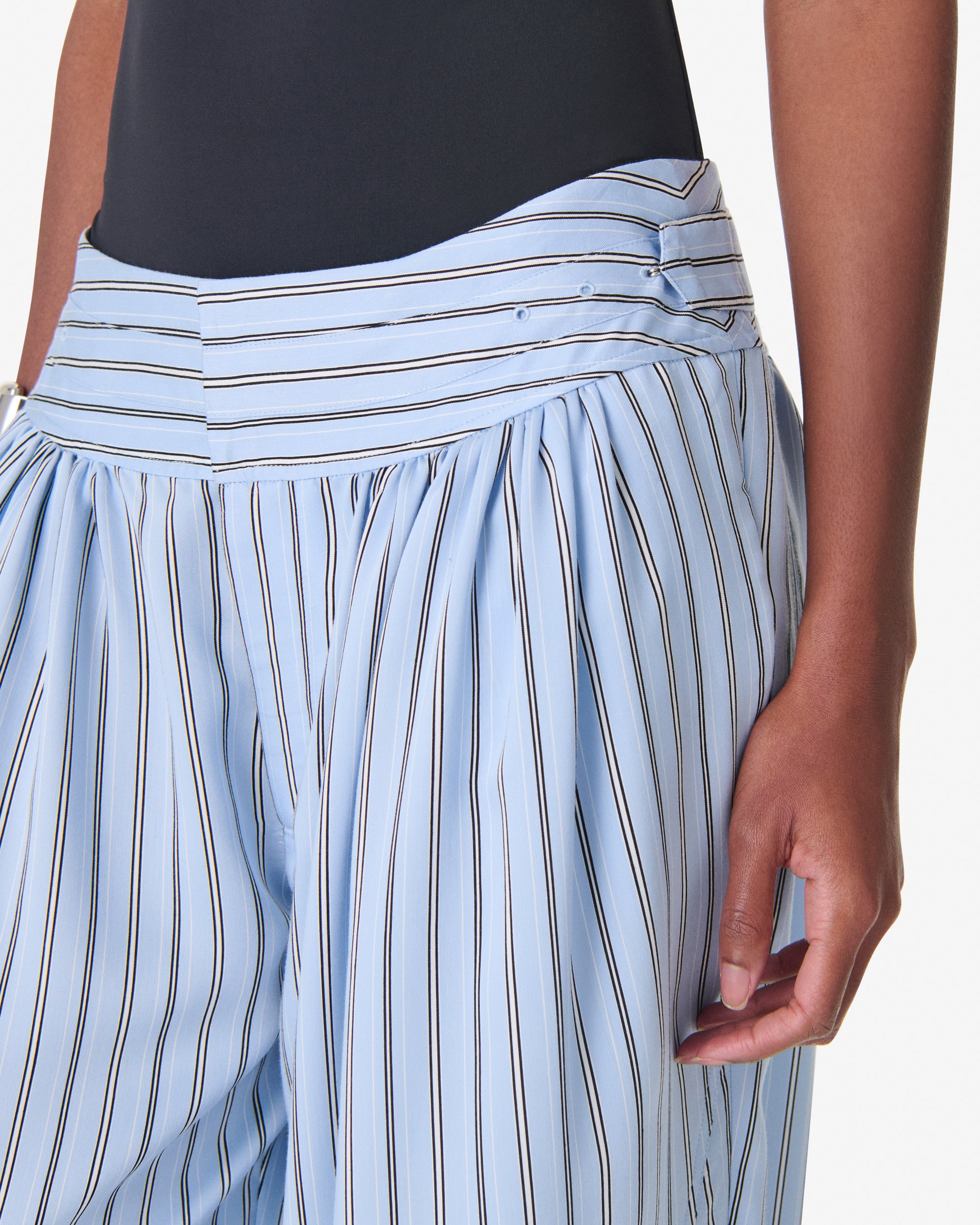 Rechte broek met strepen  IRO Blauw