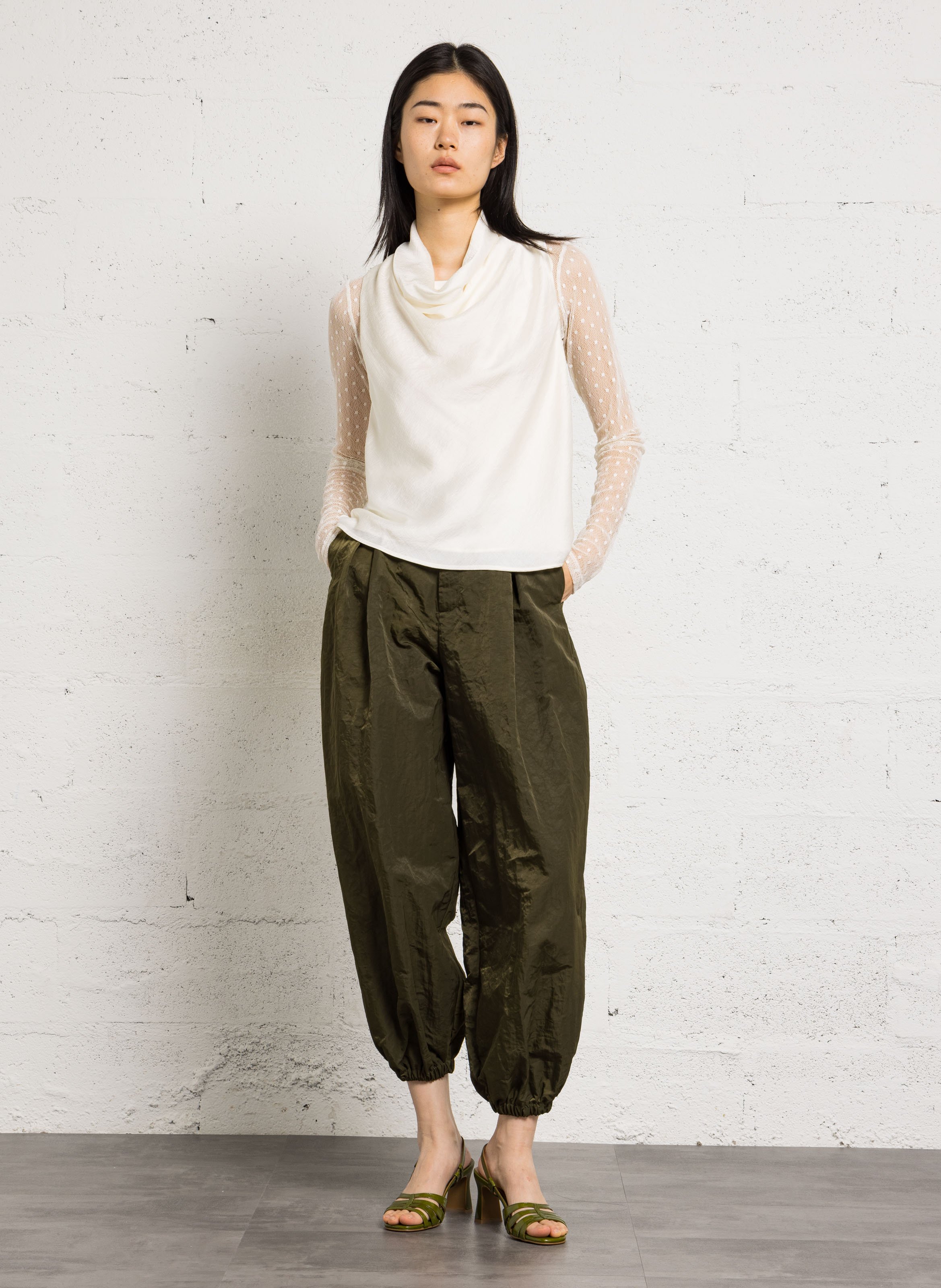 Sandales hautes en cuir BOCAGE Vert