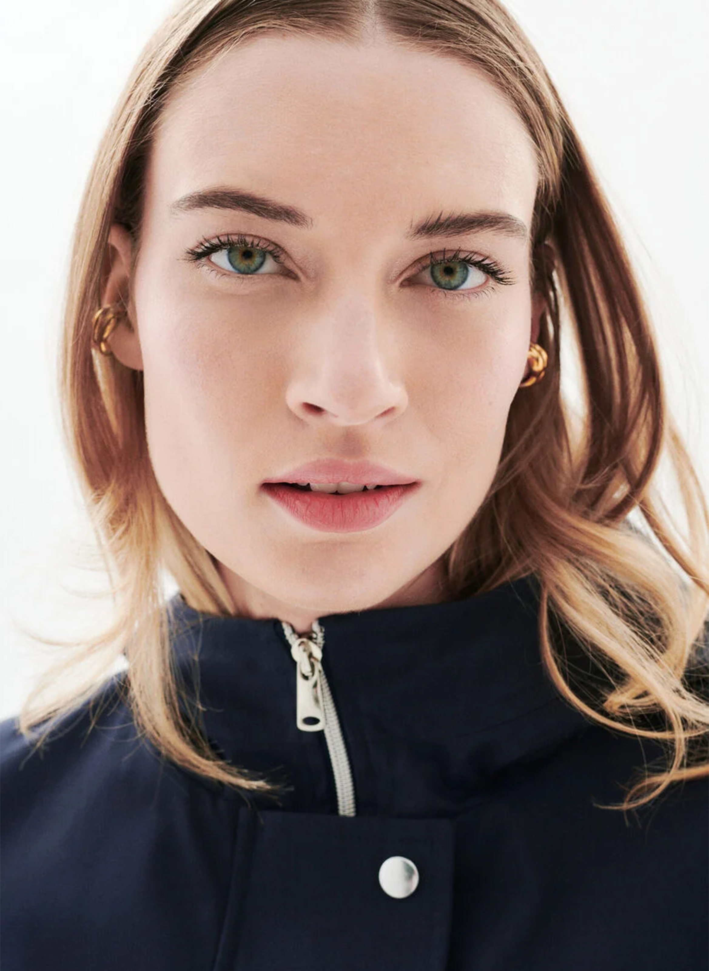 Parka à capuche CAROLL Bleu