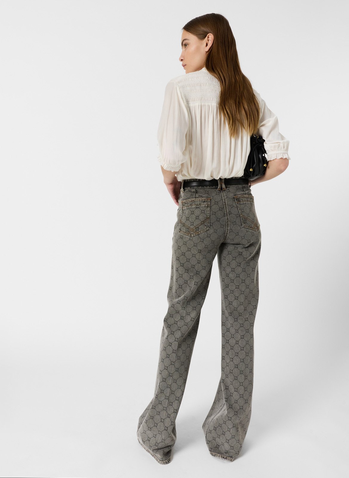 Straight cotton-blend pants GERARD DAREL Grey