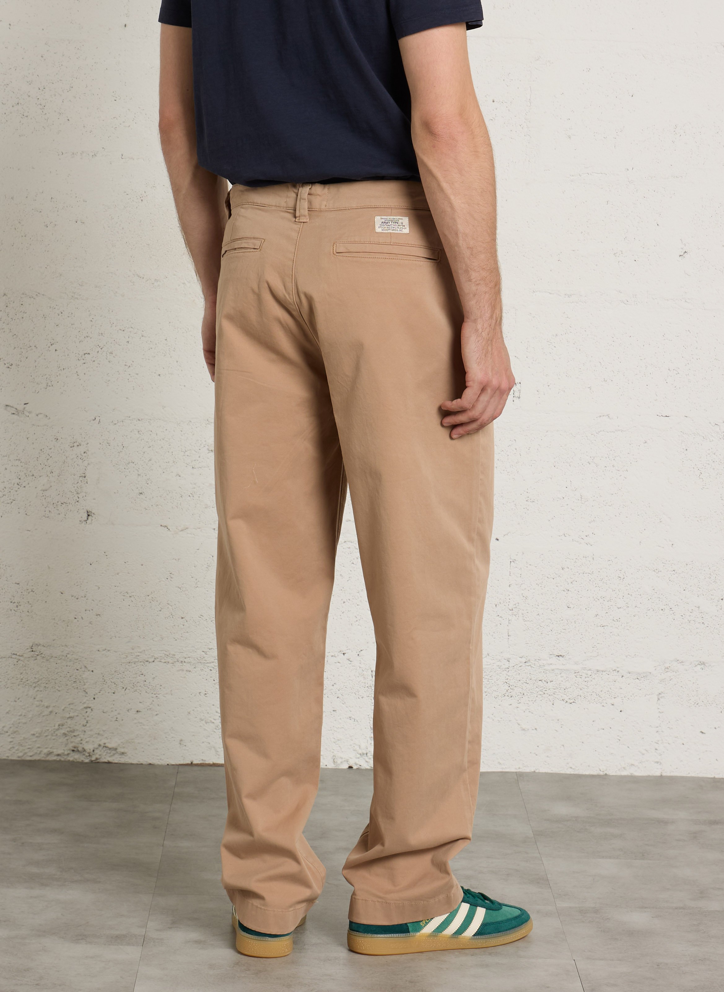 Bobhoedje - katoenblend SCHOTT Beige