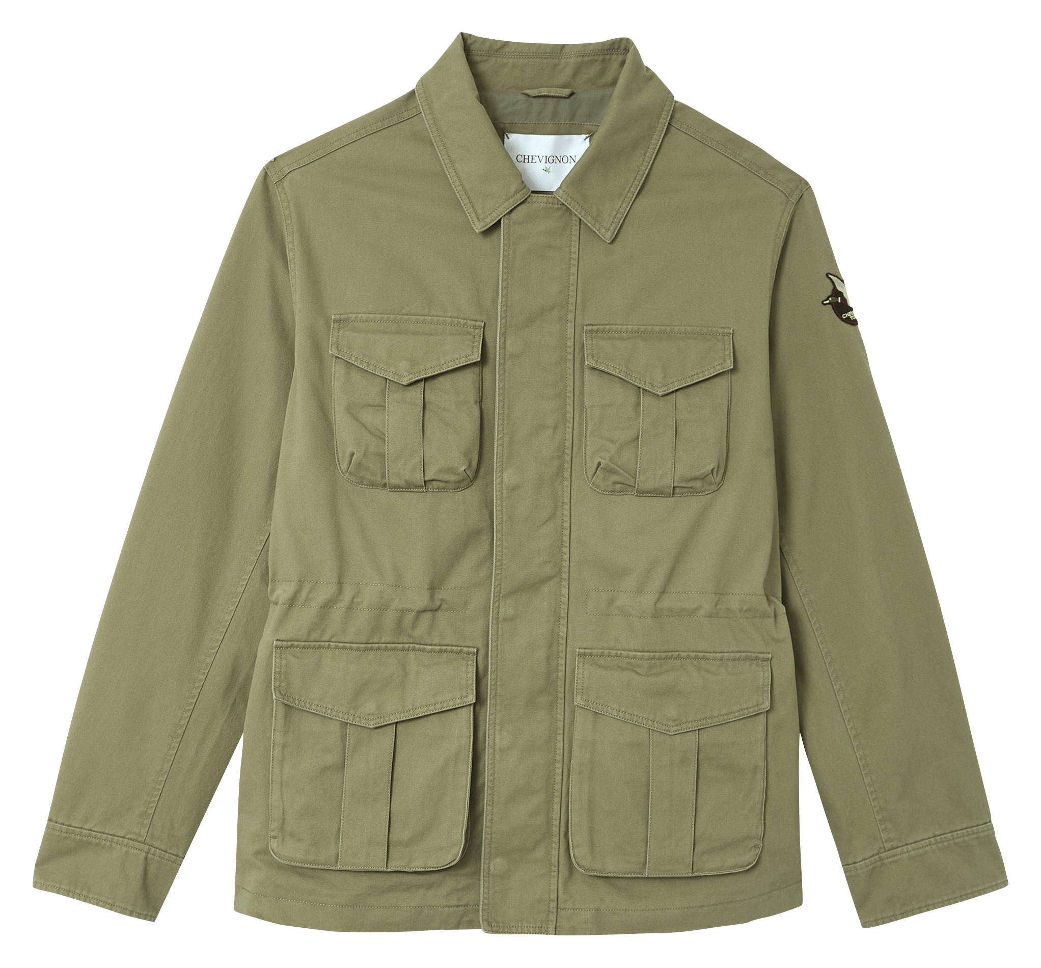Veste col classique en coton CHEVIGNON Vert