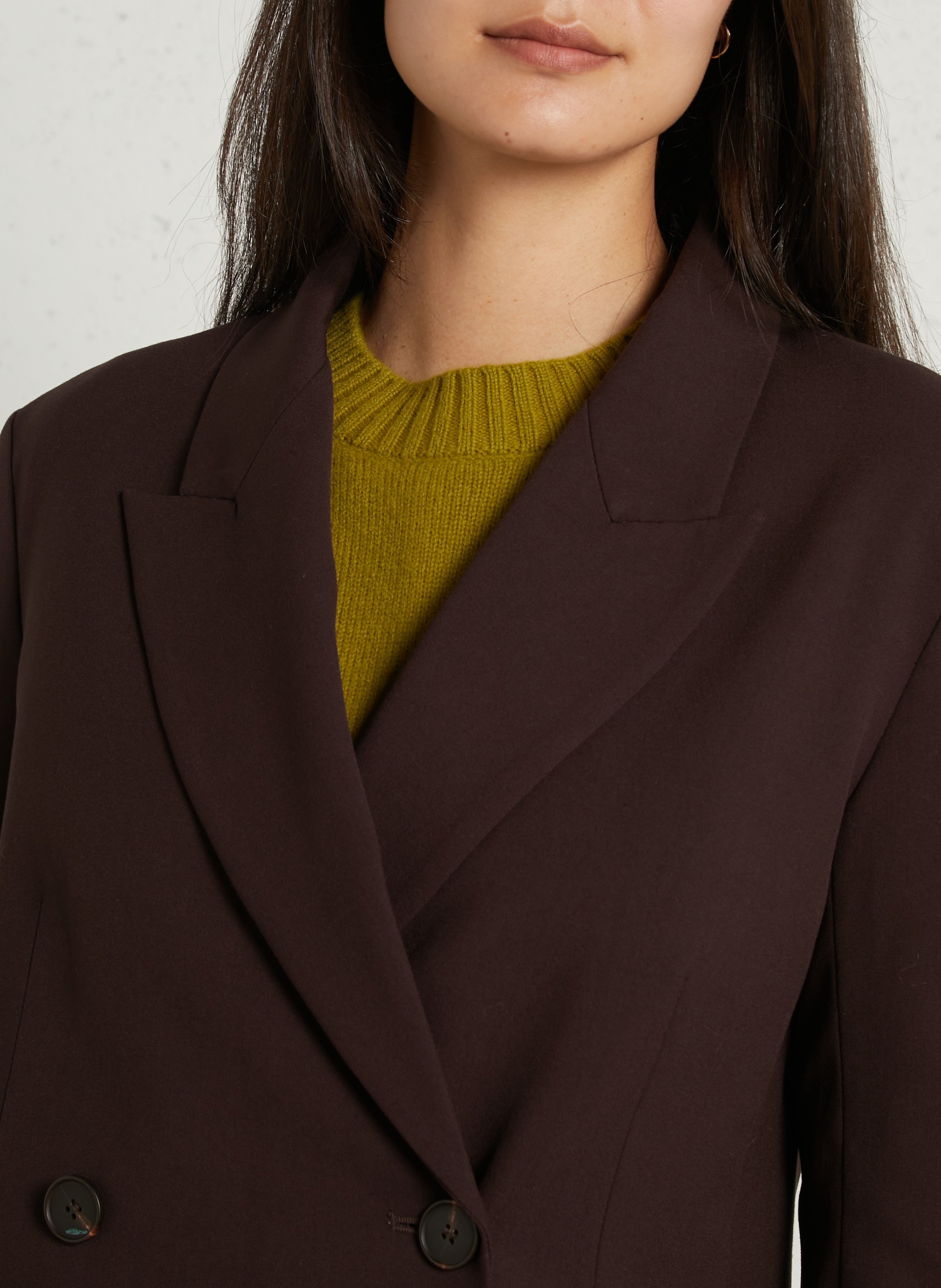 Straight-cut blazer SUNCOO Plums