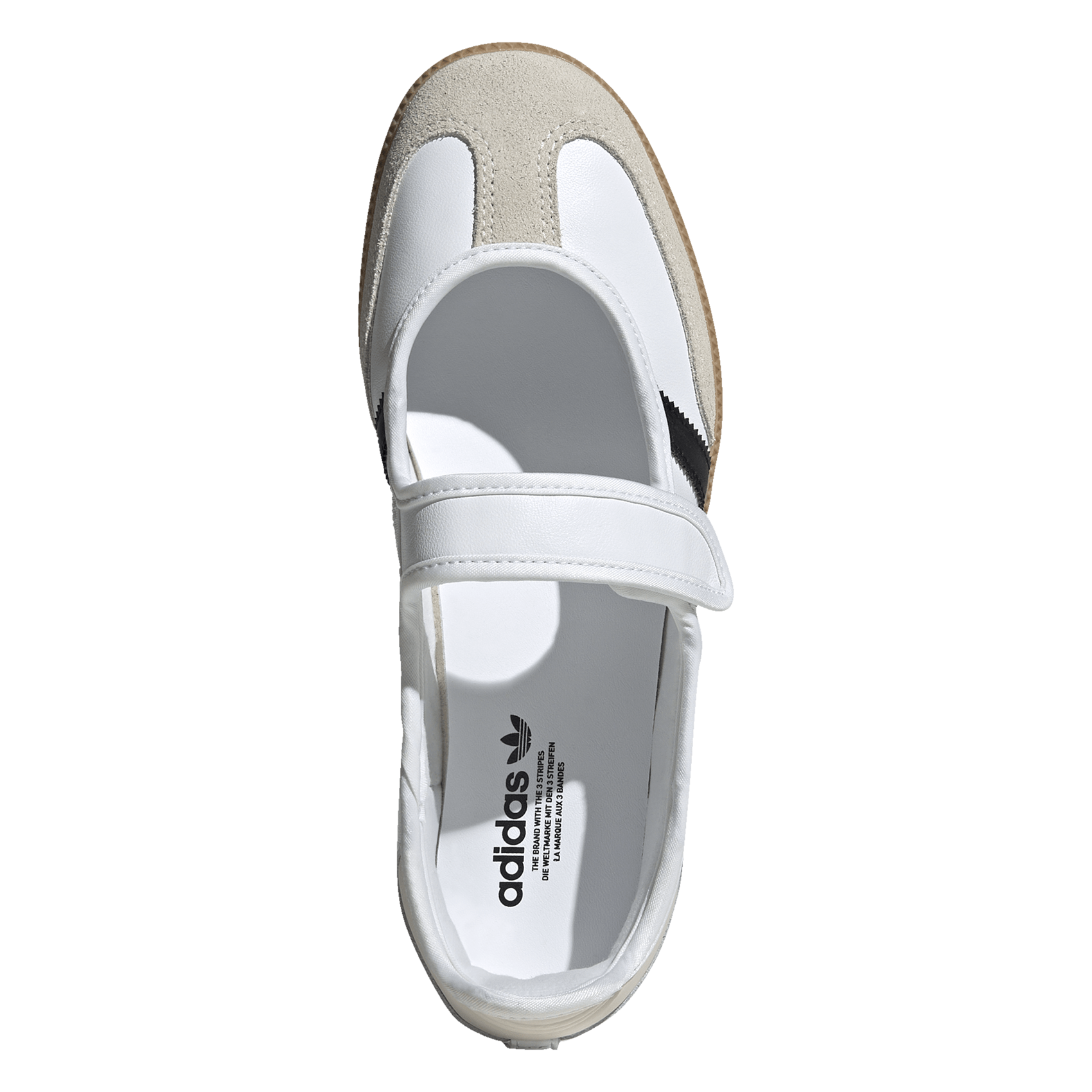 Baskets basses à scratch ADIDAS Blanc