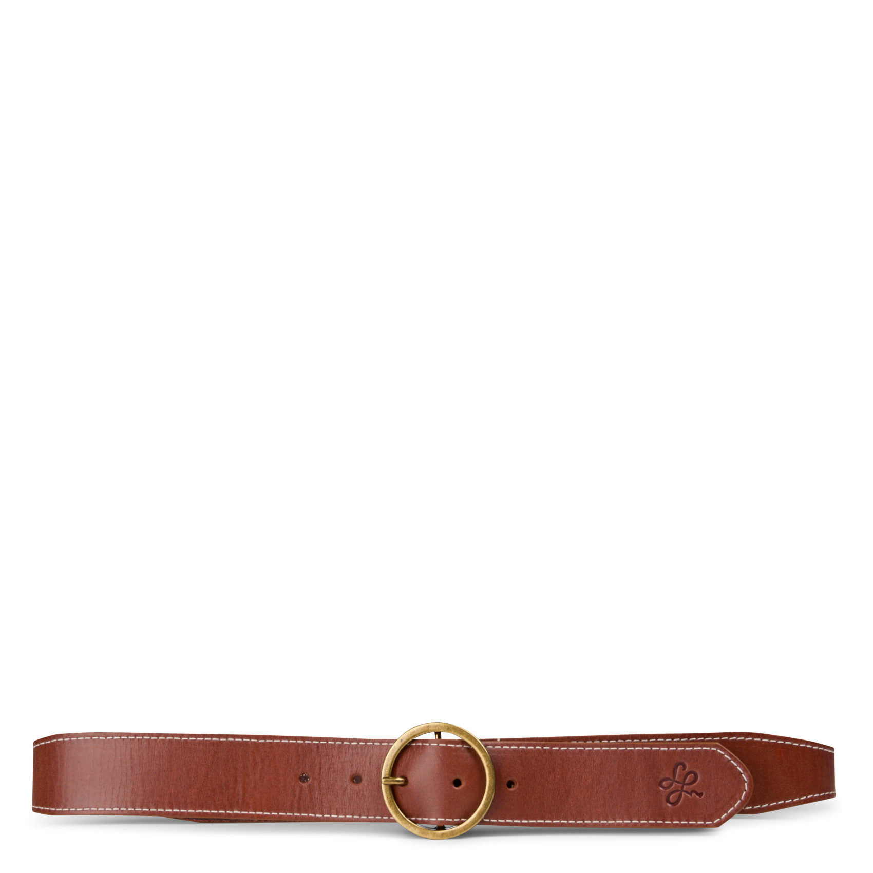 Leather belt LA FEE MARABOUTEE Brown