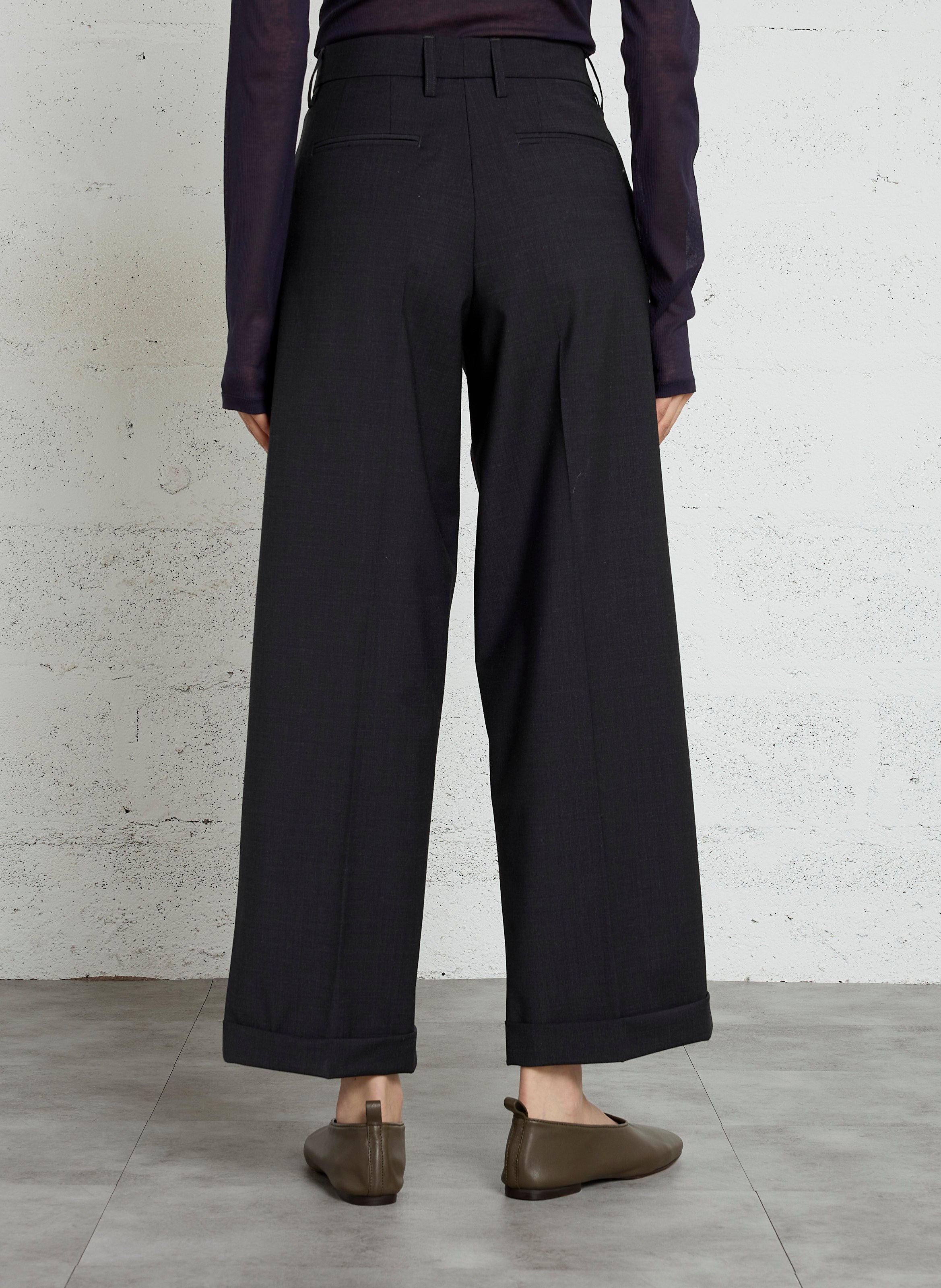 Pantalon costume en laine mélangée MOMONI Gris