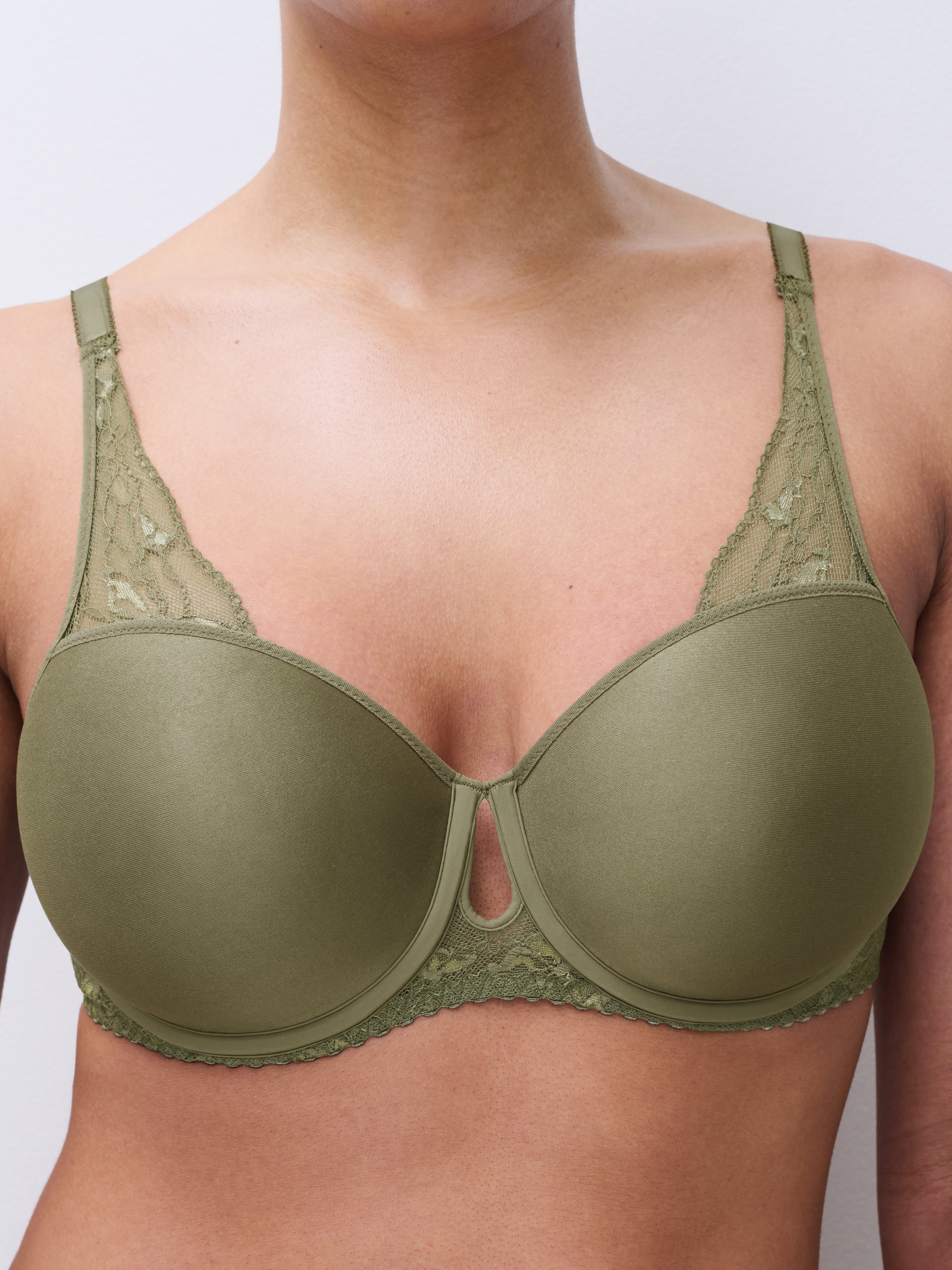 Memory foam half-cup bra | Green CHANTELLE PULP Women