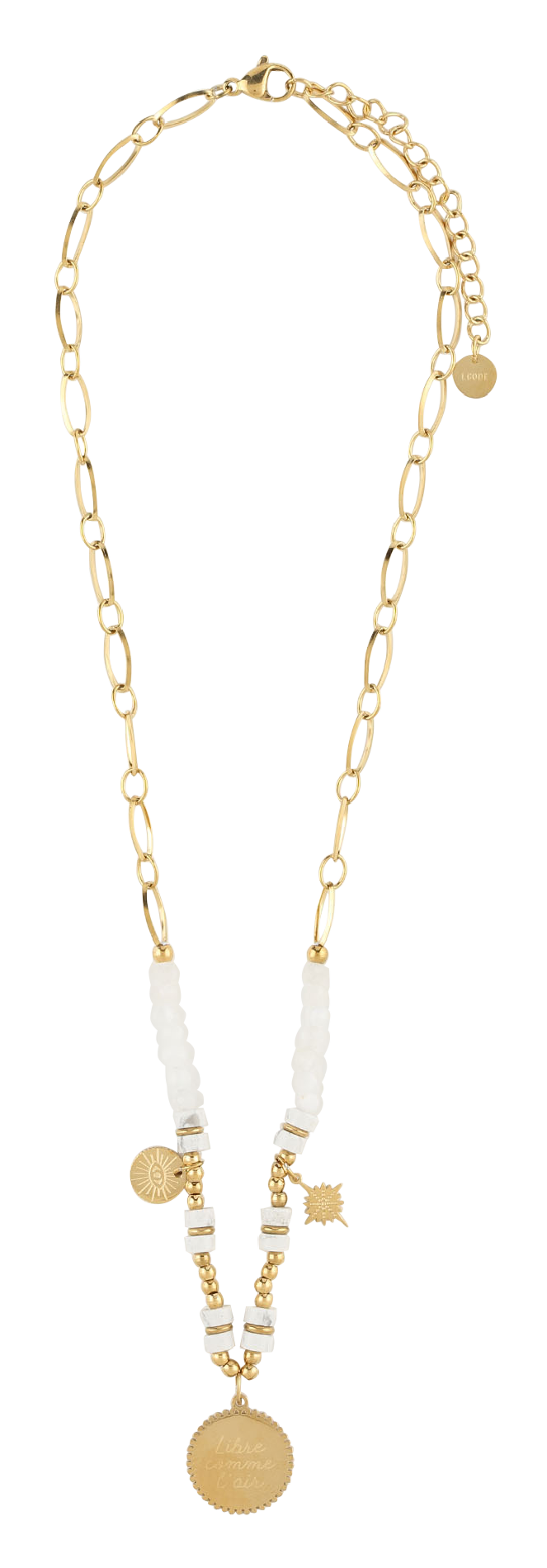 Brass Stainless Steel Choker Or I Code Women Place des Tendances