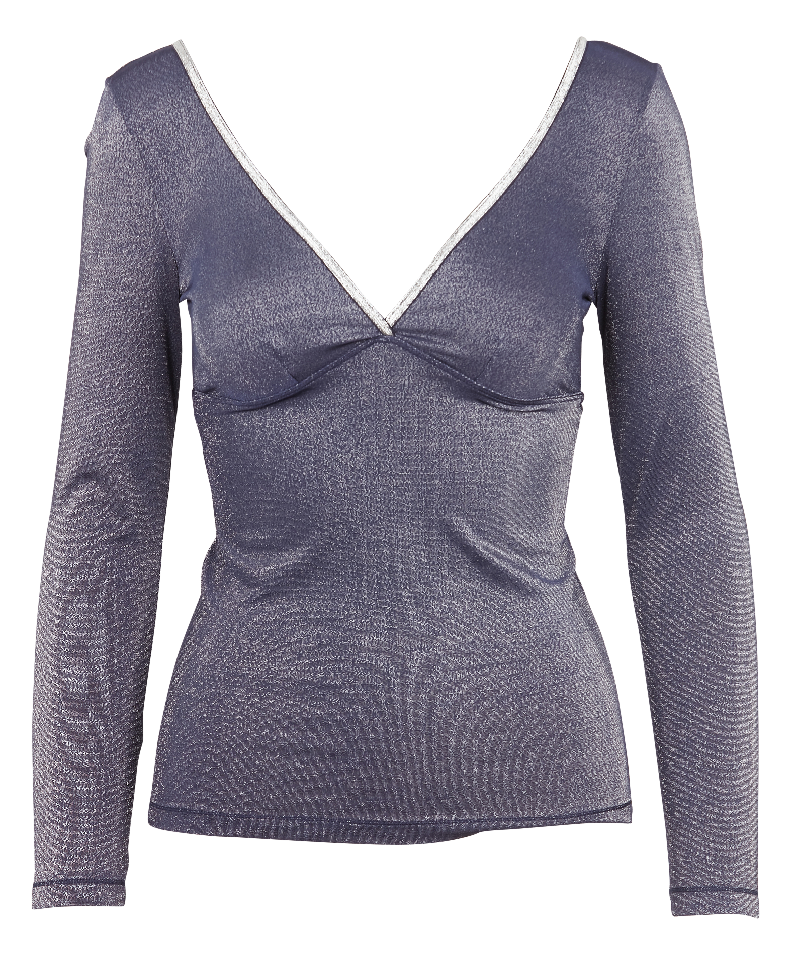 V-neck top LA NOUVELLE Blue