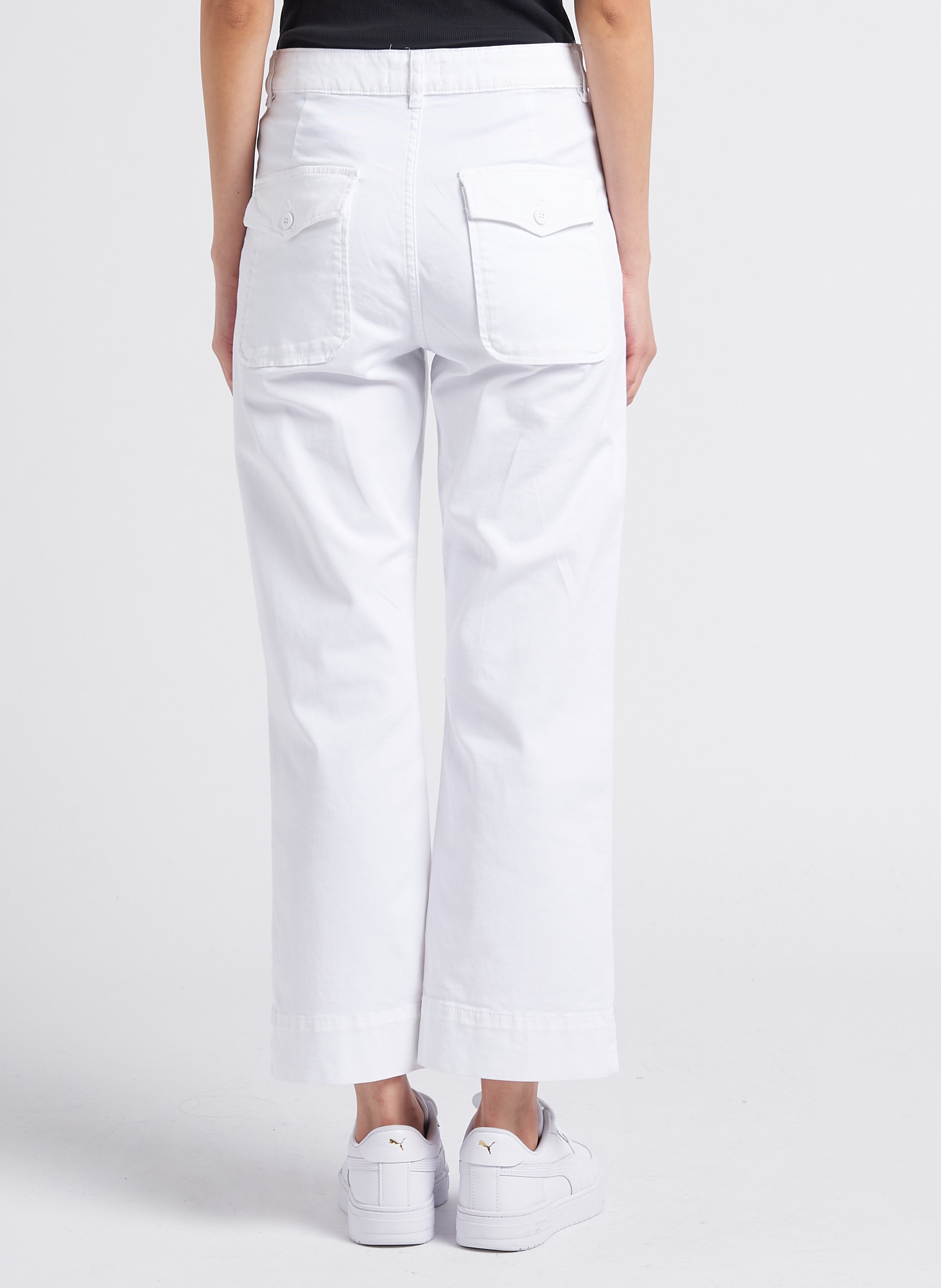 7/8-Taillenhose aus Baumwolle ACQUAVERDE Weiss