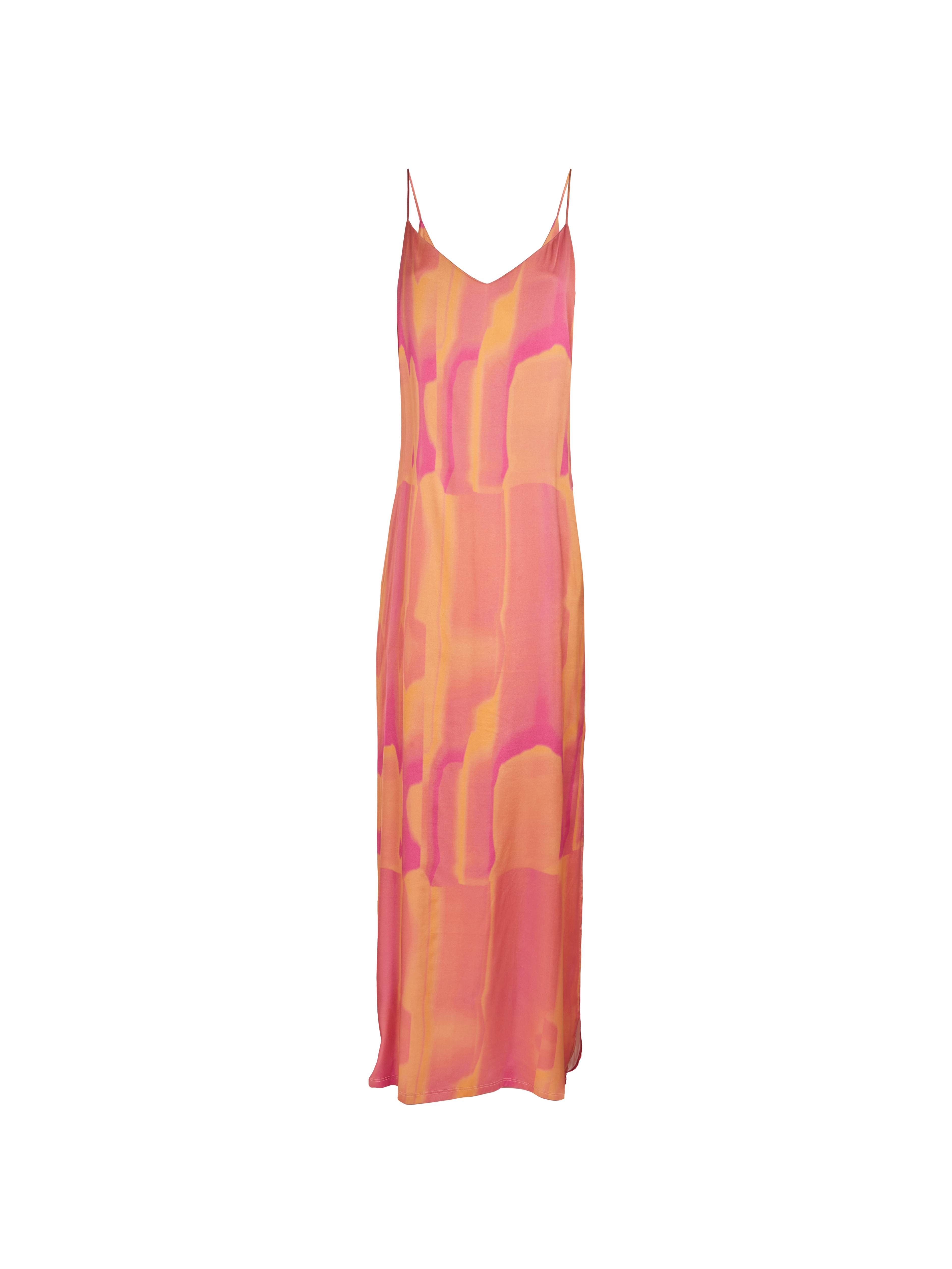 Long printed V-neck dress FETE IMPERIALE Multicolored