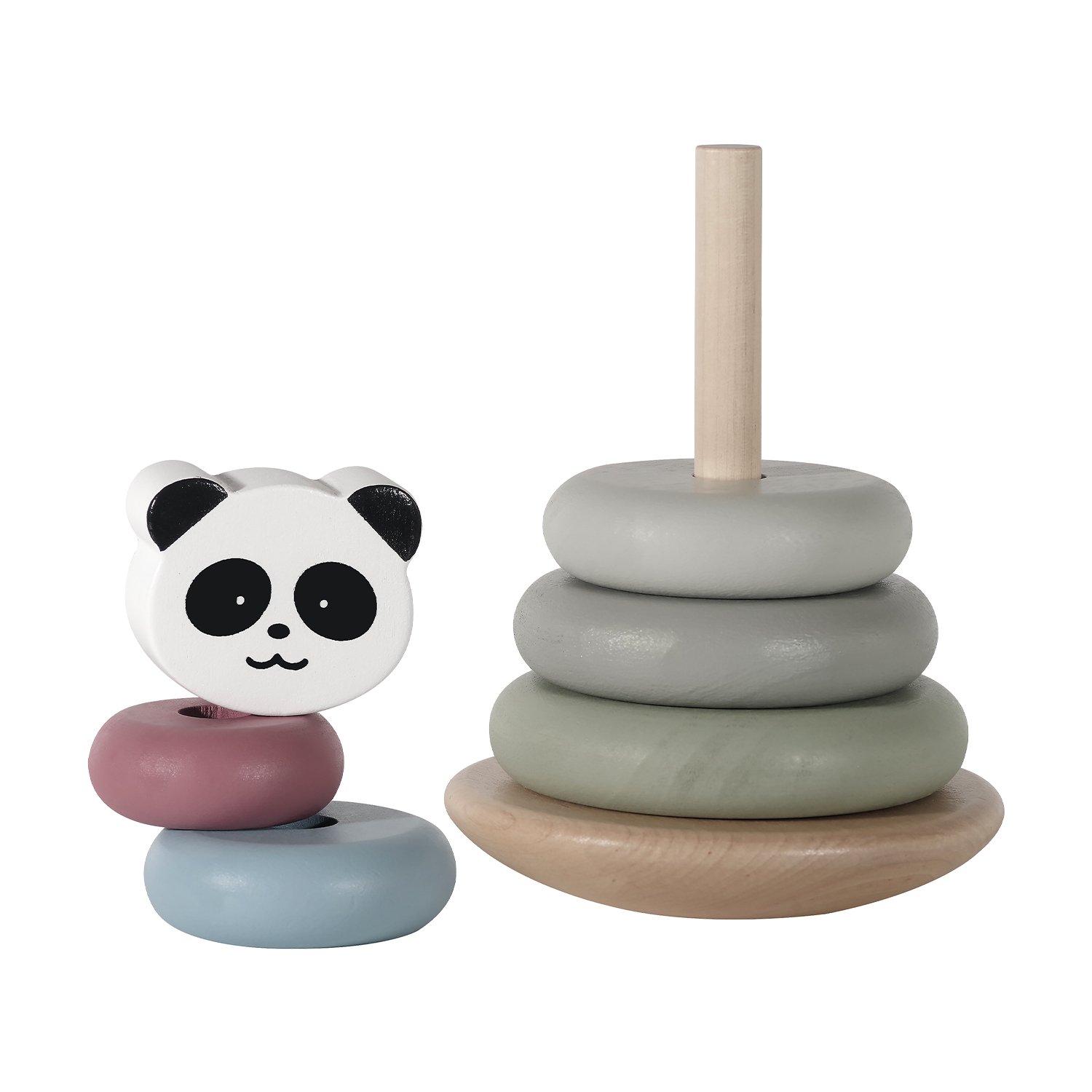 Panda stacking tower KINDSGUT Multicolored