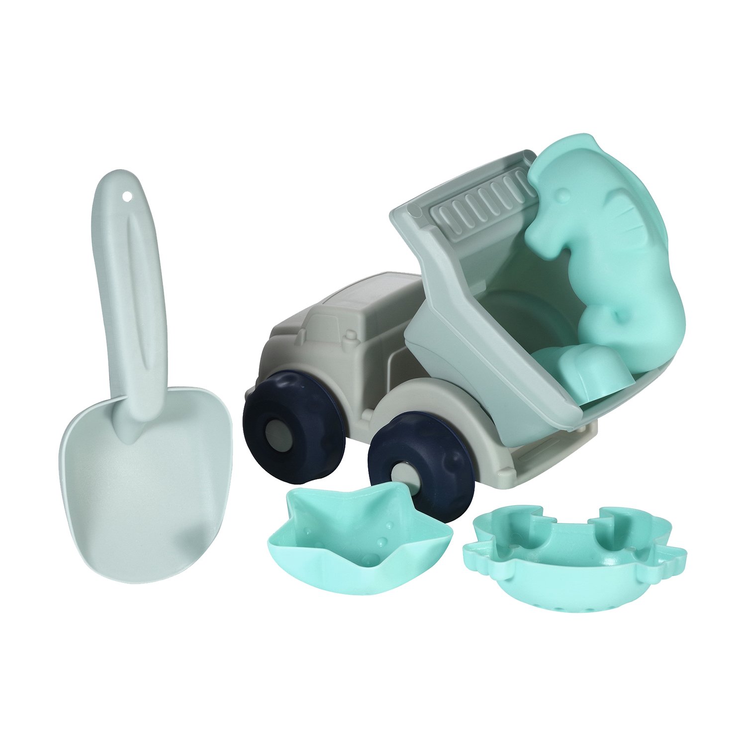 Theo 6-piece baby beach toy set KINDSGUT Blue