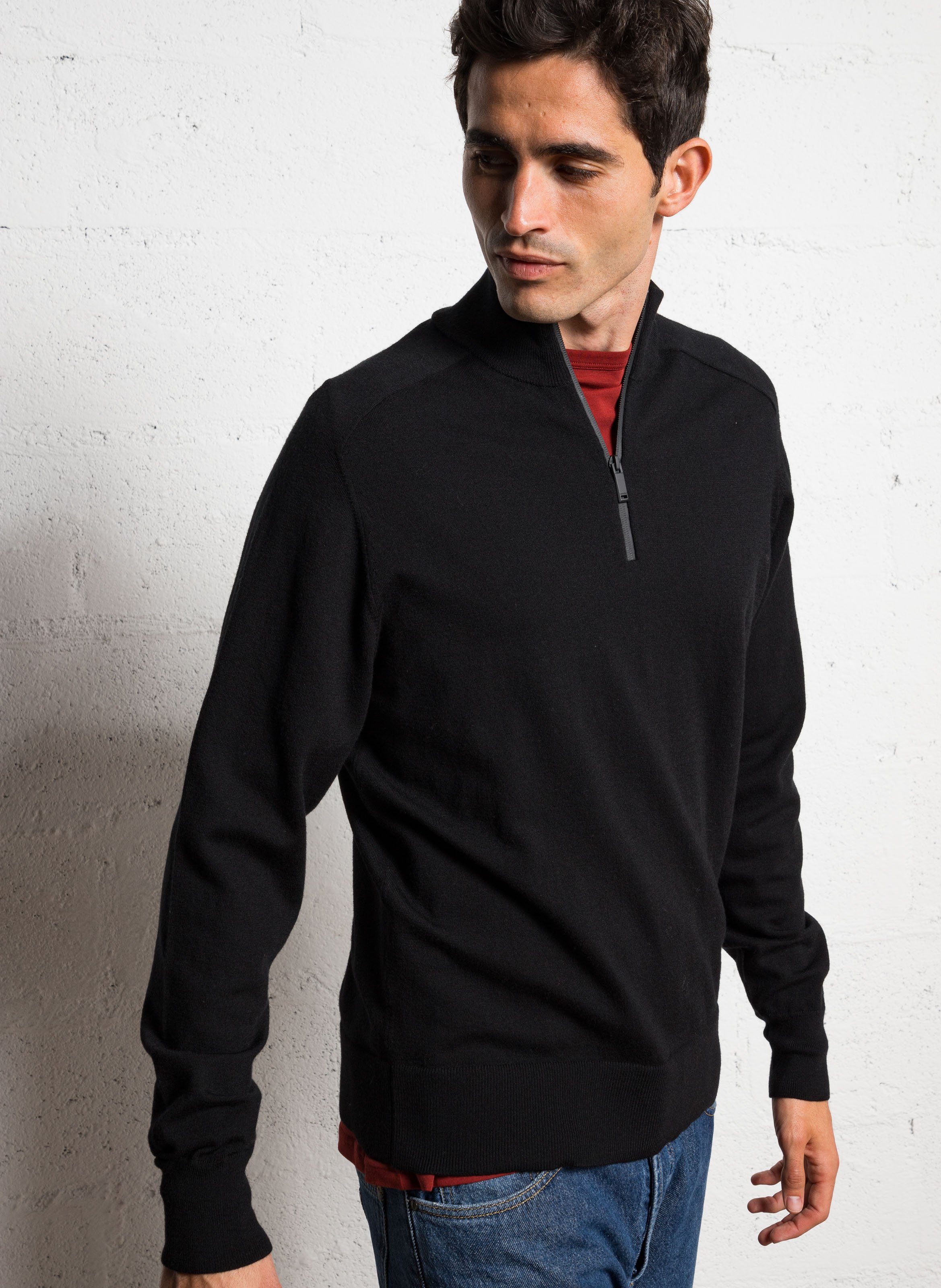Calvin klein men's zip up sweater sales