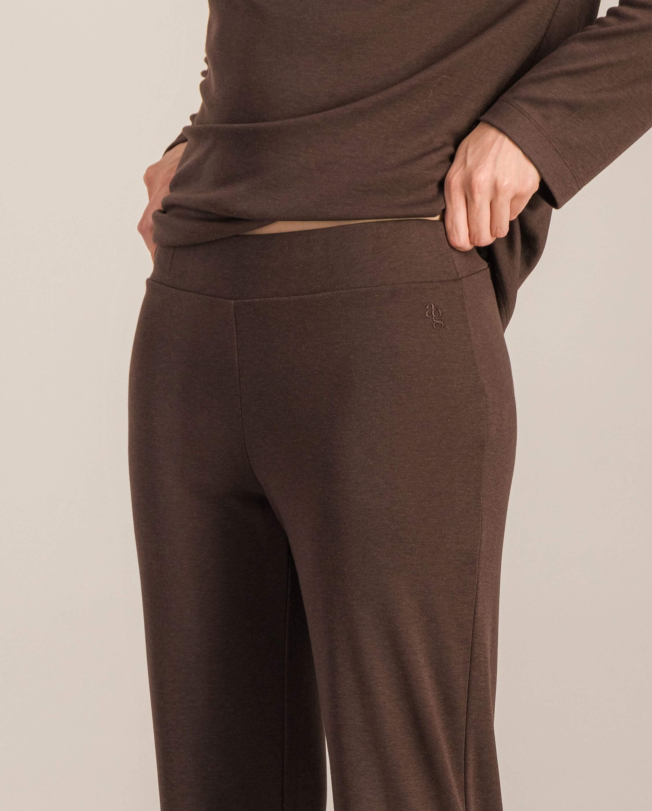 Women's pajama bottoms, chocolate ANGARDE Brown
