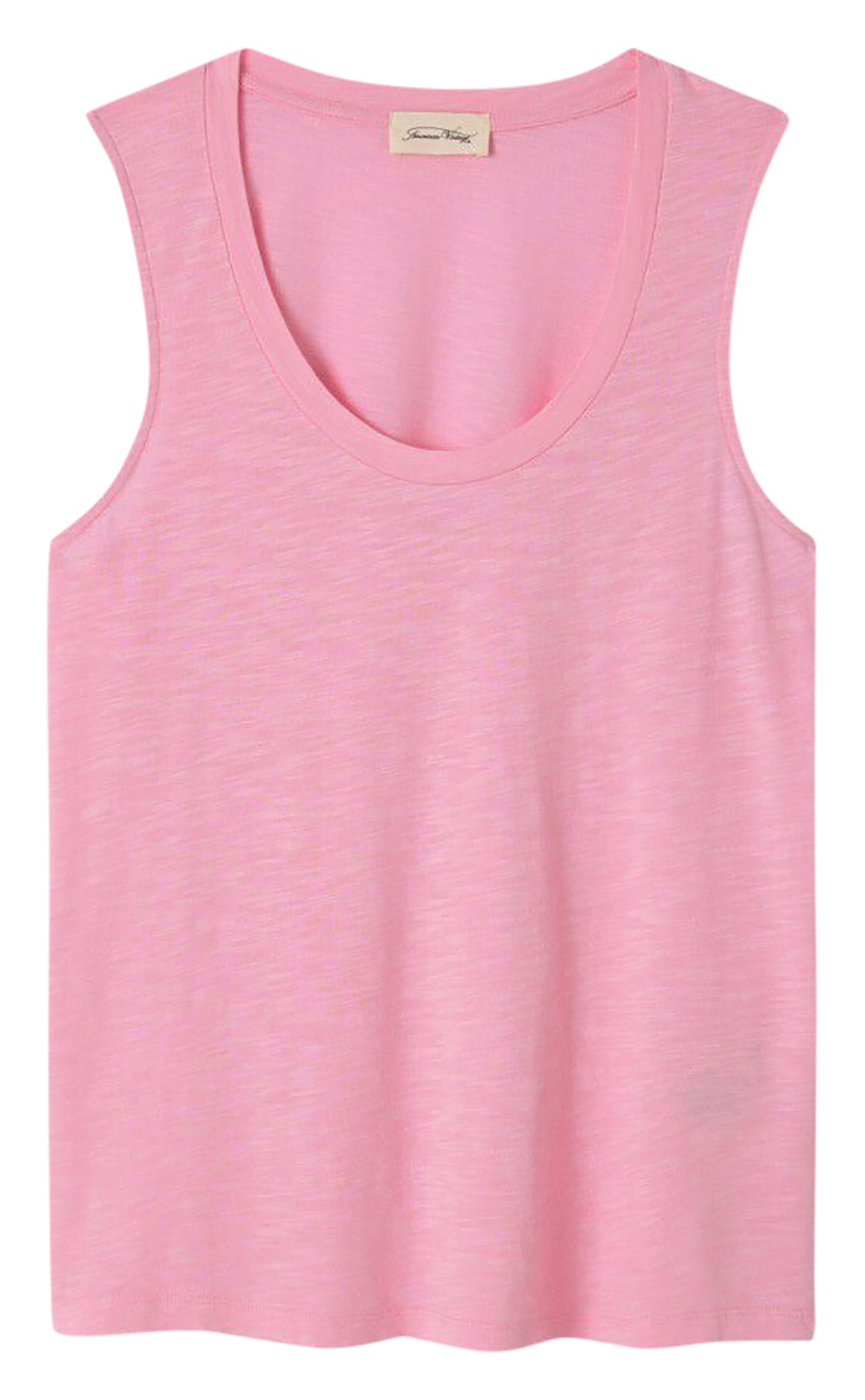 Débardeur à col rond en coton mélangé AMERICAN VINTAGE Rose