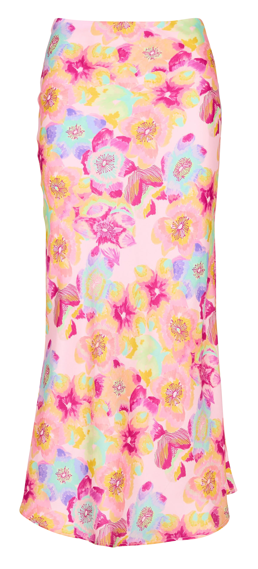 Straight silk long skirt ELISE CHALMIN Pink