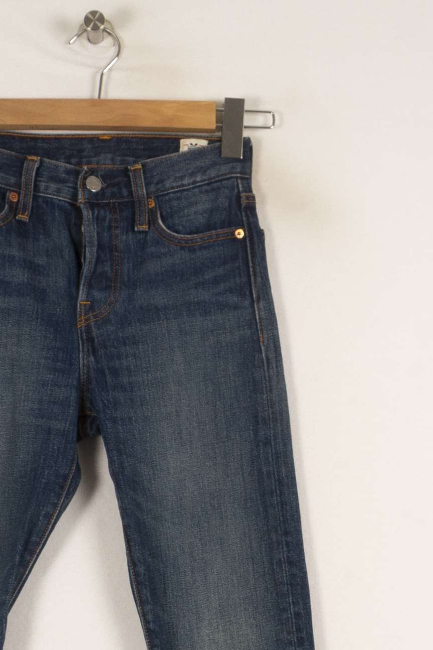 Cropped slim jeans with studs LEVI'S - Seconde main Blue