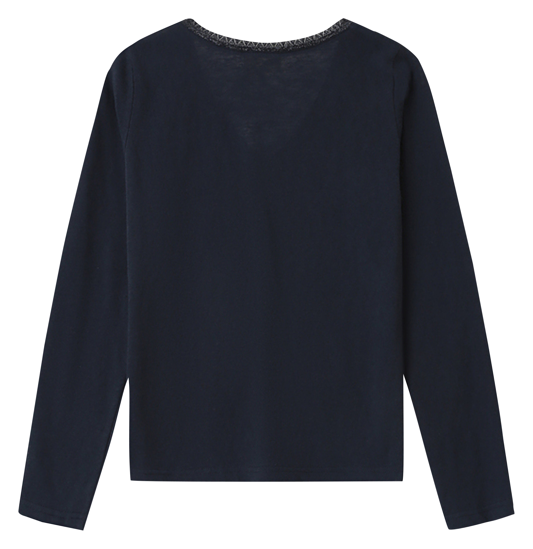 Deep-V two-tone sweater GRACE ET MILA Blue