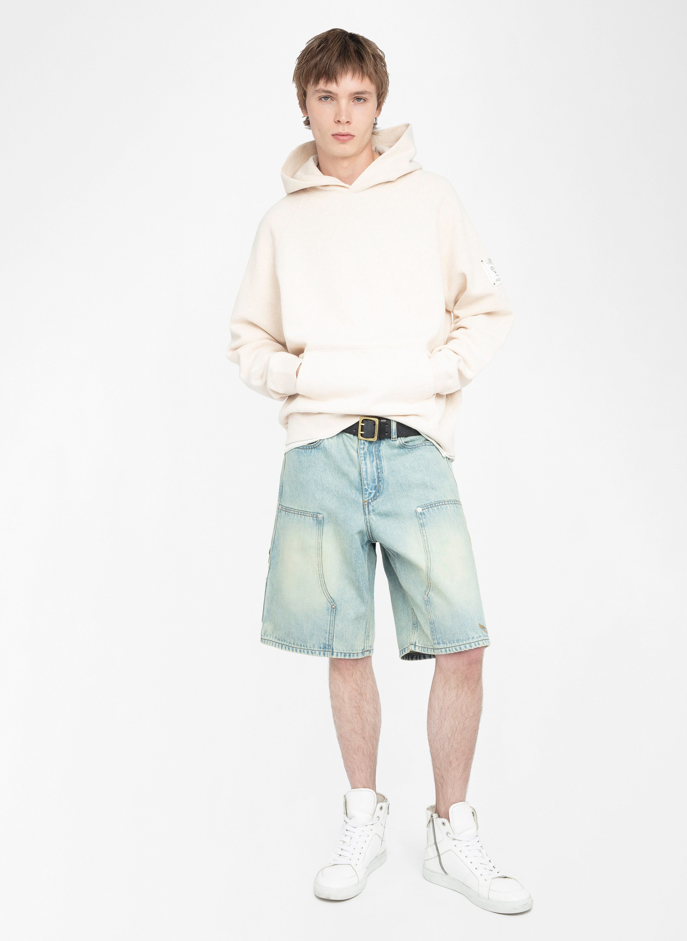 Sweat col rond en coton mélangé ZADIG&amp;VOLTAIRE Marron