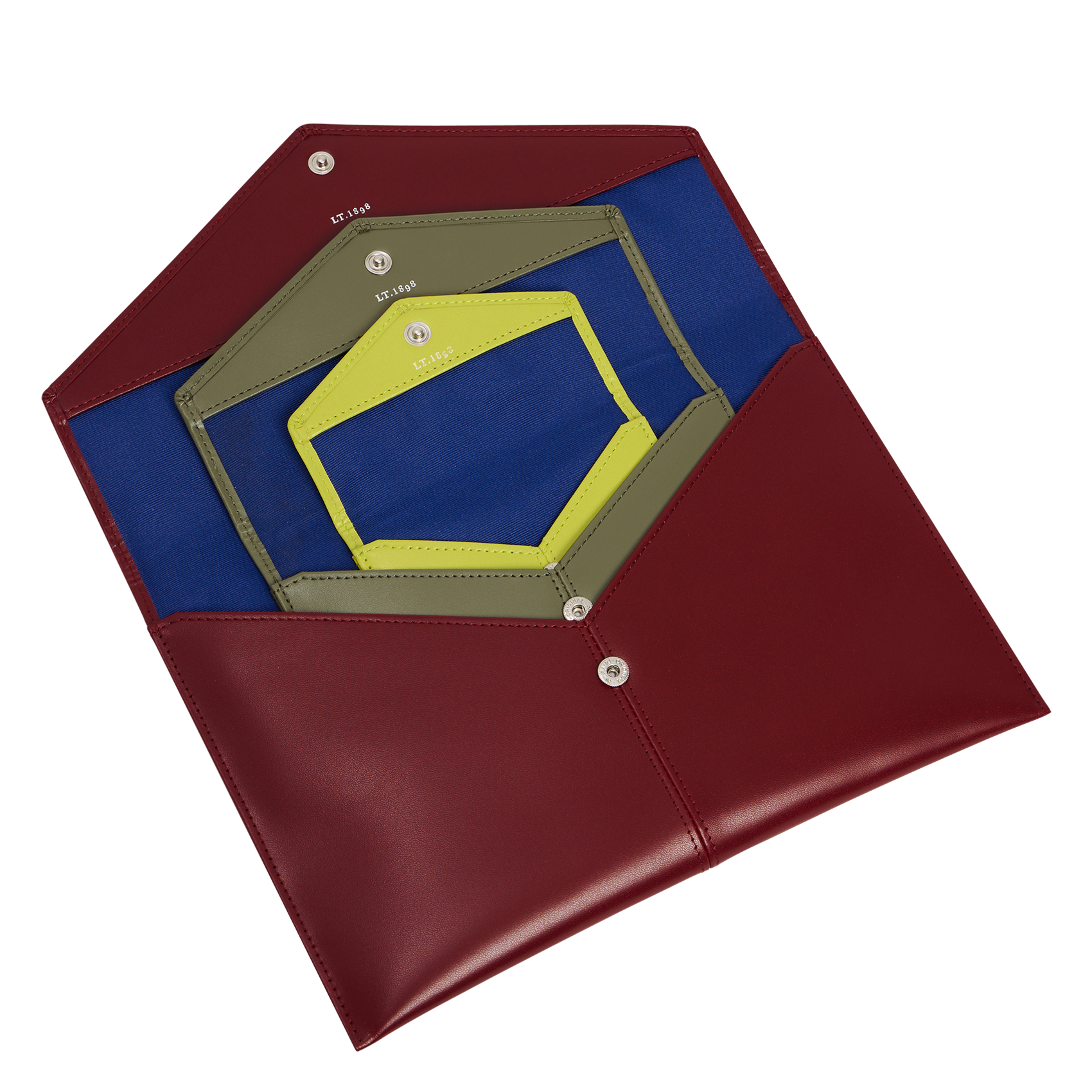 Pochette en cuir LE TANNEUR Rouge