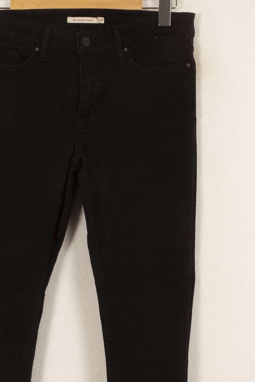 Cropped slim jeans with studs LEVI'S - Seconde main Black