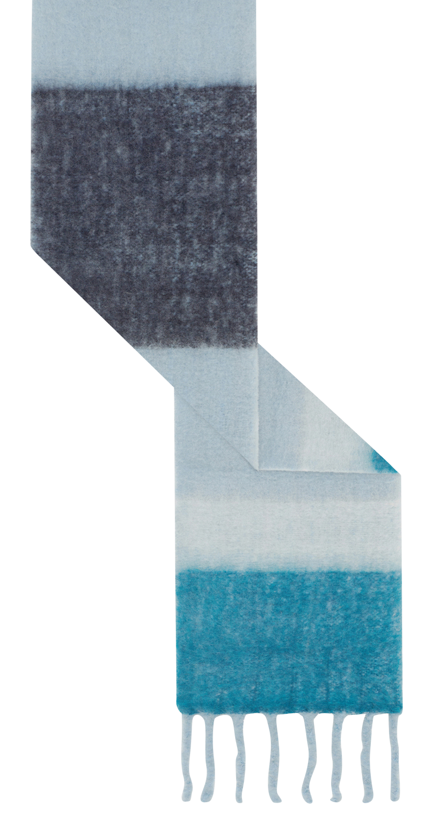 Echarpe épaisse à franges PABLO Bleu