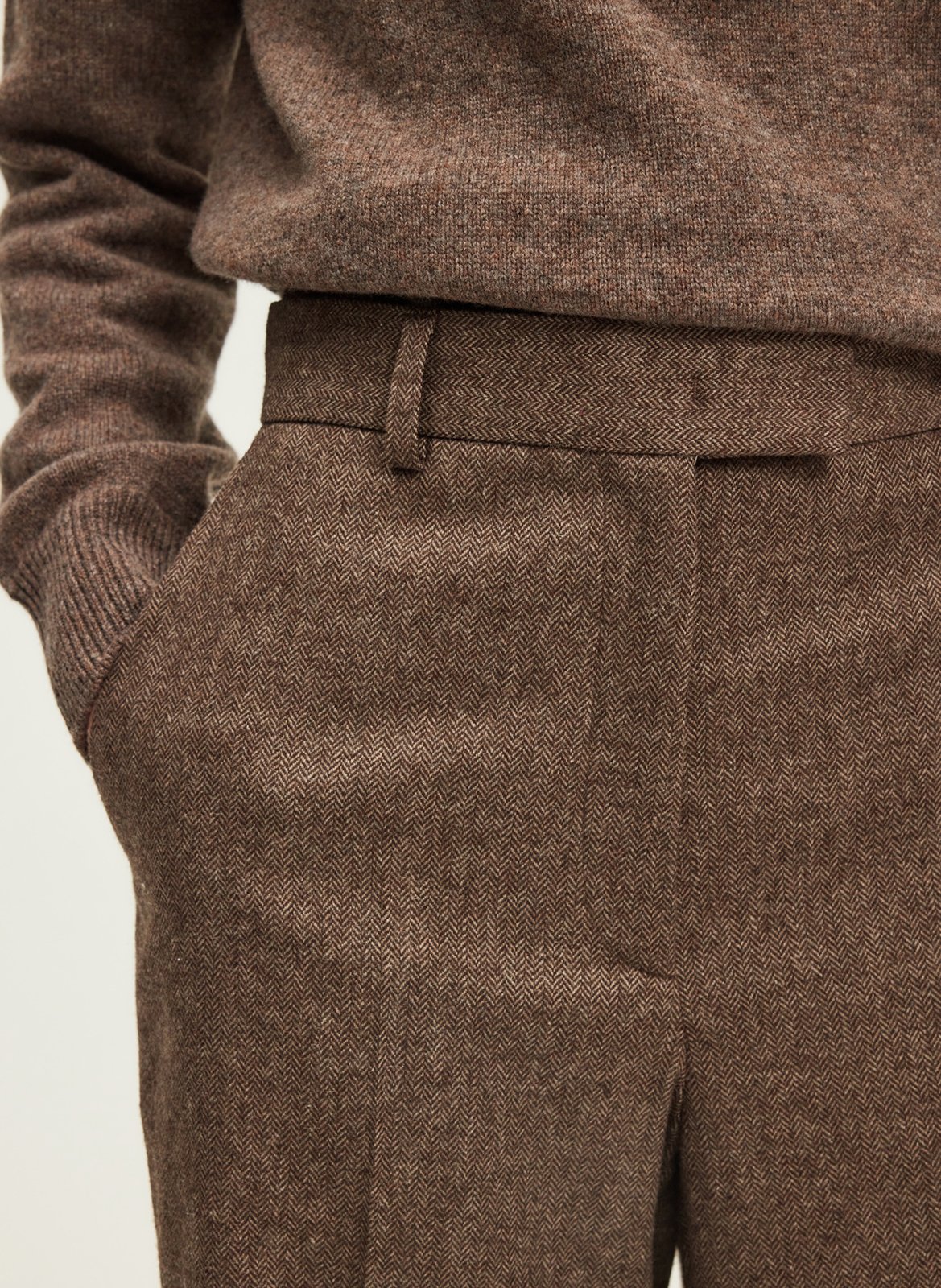 Wide trousers PABLO Brown