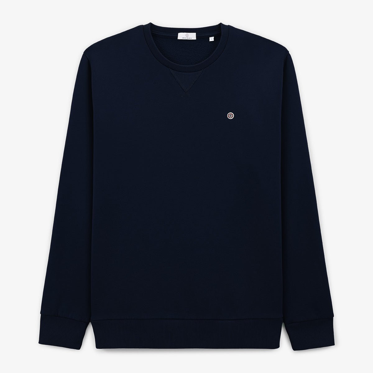 Plain round neck sweatshirt SERGE BLANCO Blue