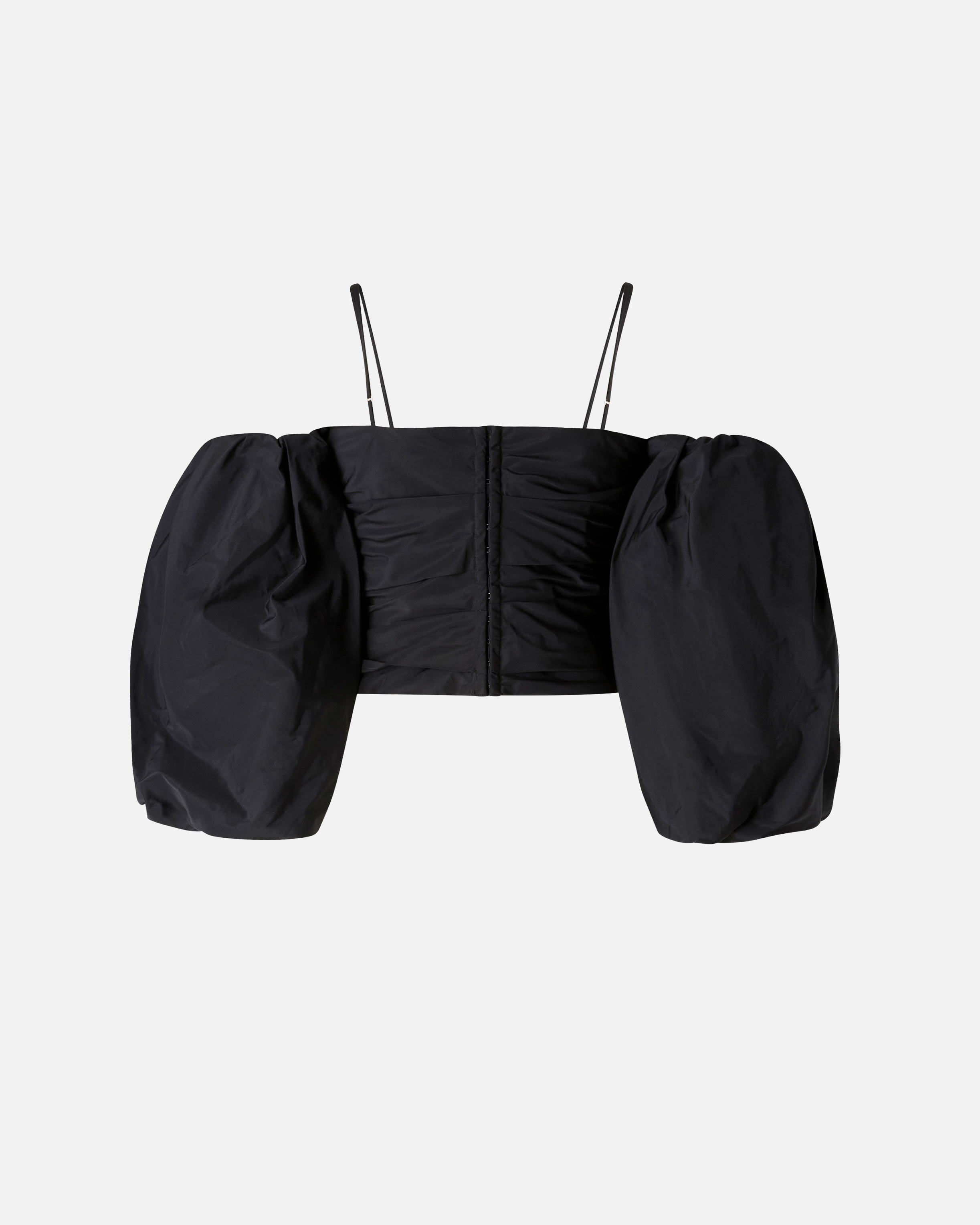 Short top with balloon sleeves PINKO Black