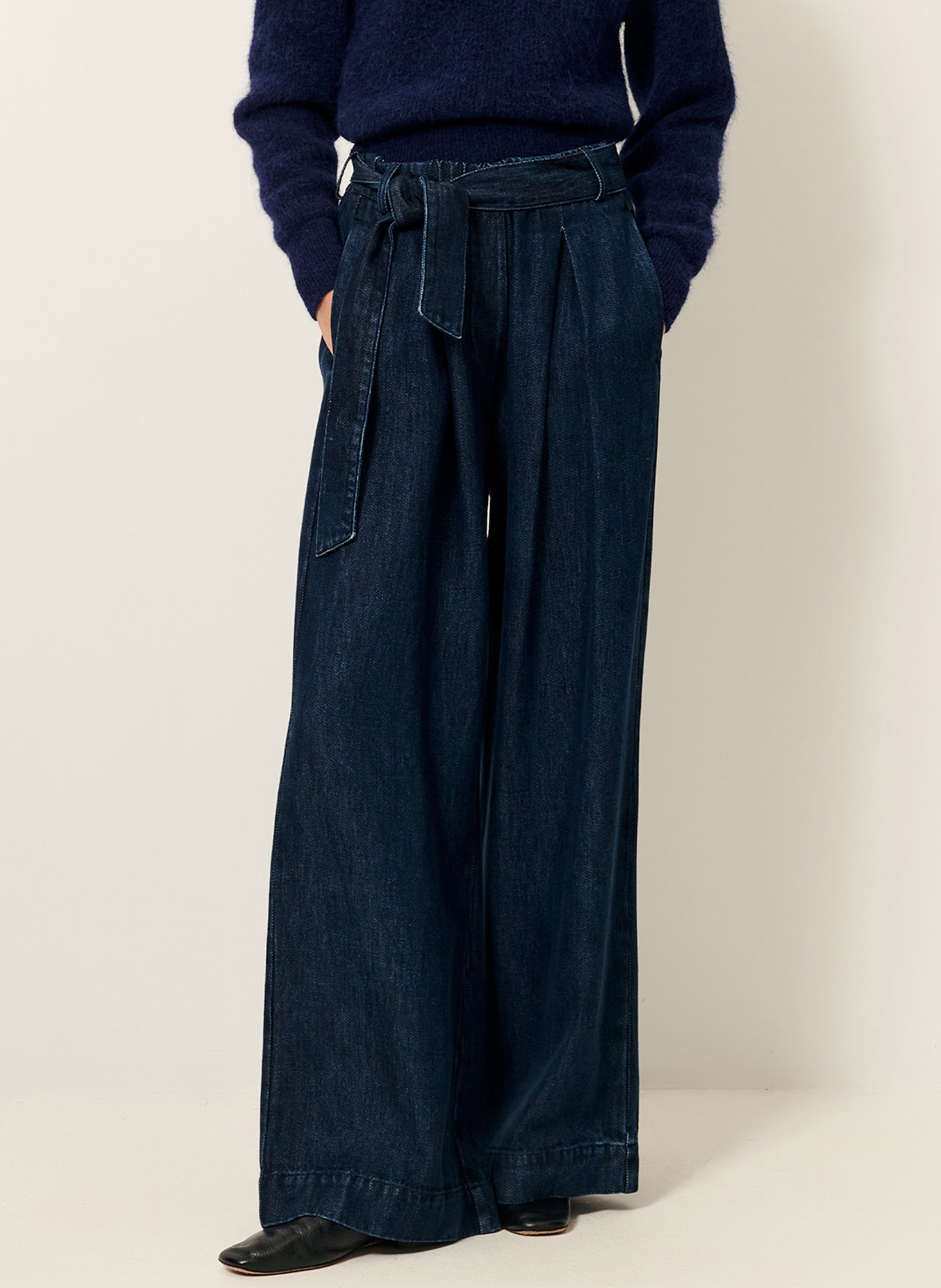 High-waisted wide-leg pants SESSUN