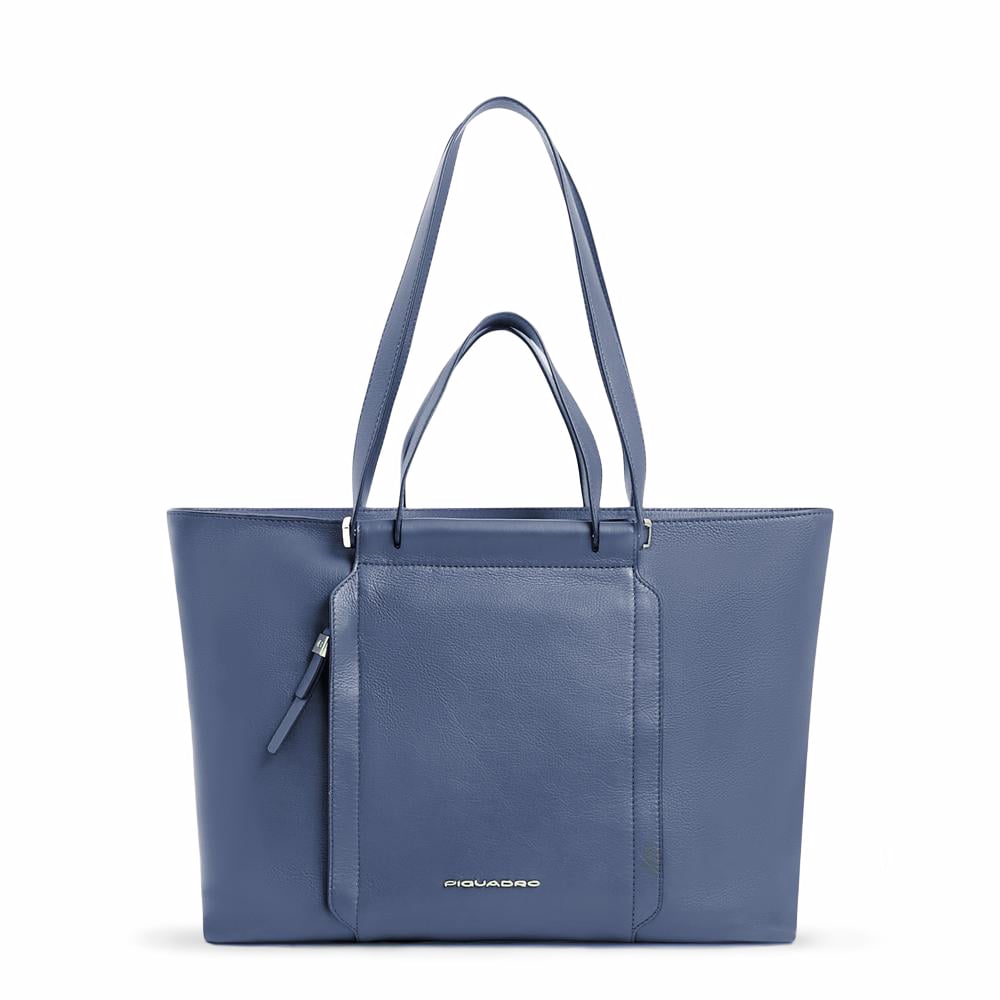 14-inch Laptop Tote PIQUADRO Blue