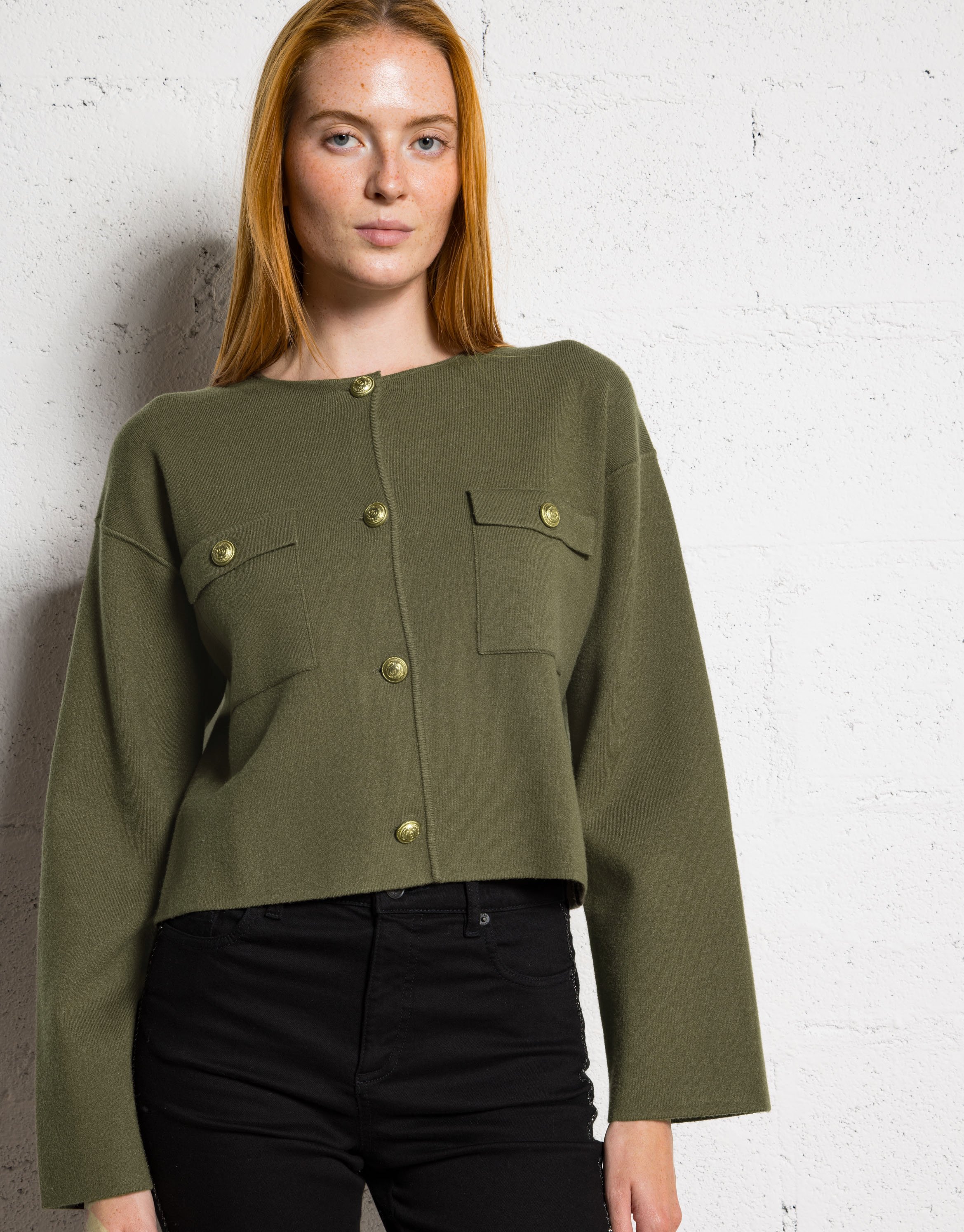 Oversize Rundhals-Cardigan IKKS