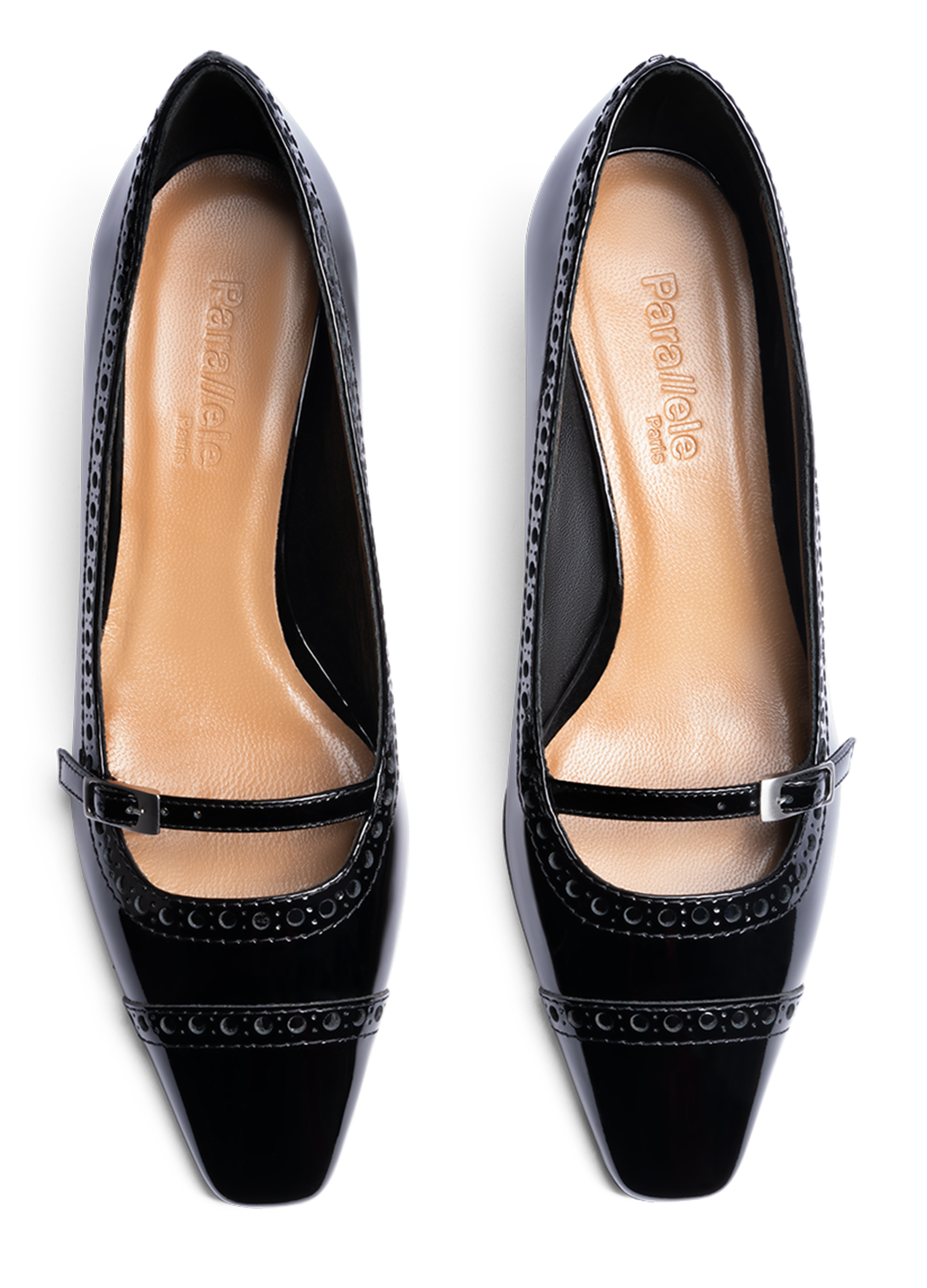Black patent leather pumps PARALLELE PARIS Black